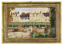 French Castle - Paint by Hippolyte Camille Delpy - 19th Century