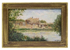 French Landscape - Painting by Hippolyte Camille Delpy - 19th Century