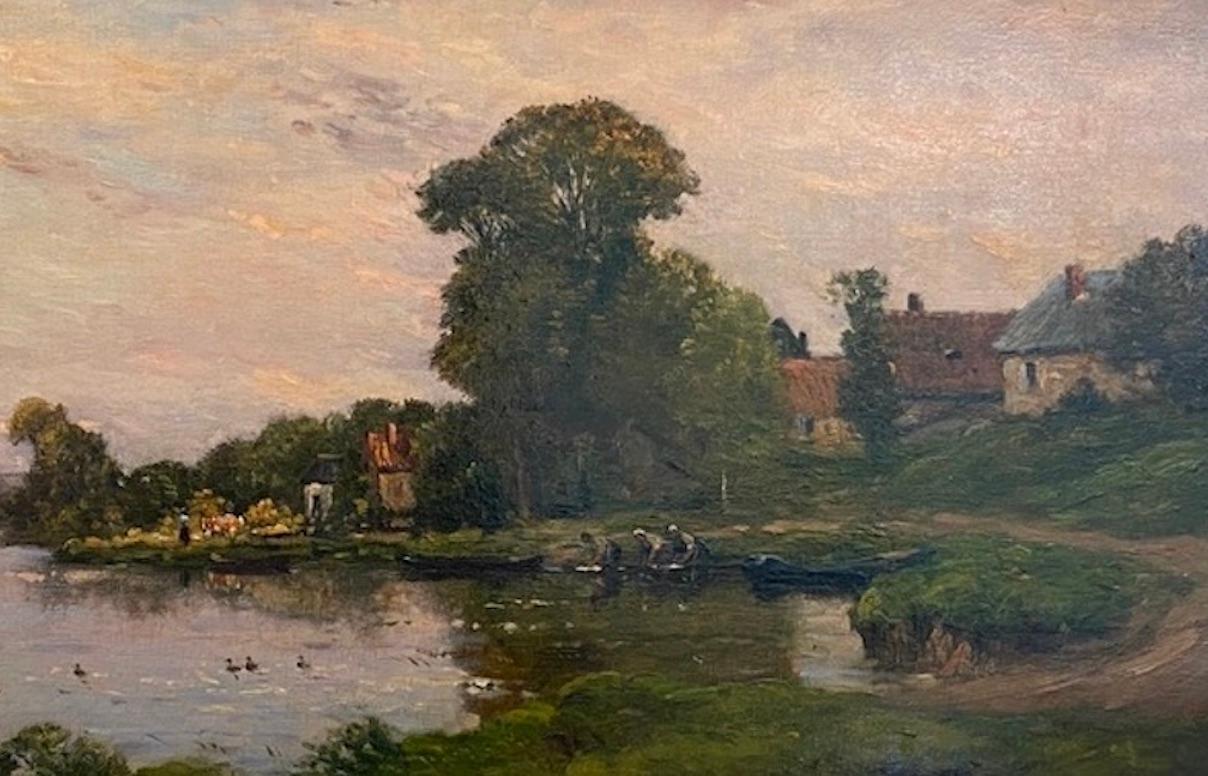 Hippolyte Camille Delpy war ein im späten 19. Jahrhundert tätiger Landschaftsmaler, der heute für seine Kompositionen der Schule von Barbizon bekannt ist. Er wurde bei Corot und Daubigny ausgebildet und entwickelte sein eigenes Werk, das vor allem