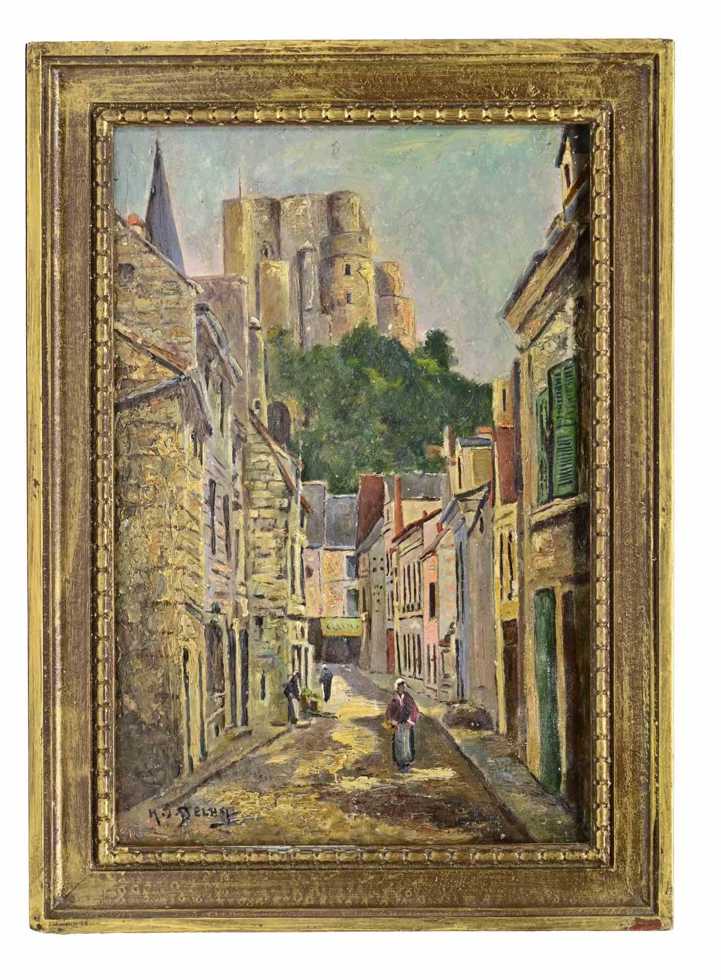 Oil on wooden table realized by Hippolyte Camille Delpy in the late 19th Century.

A nice small painting by an important french painter of the late 19th Century, deeply influenced by the Ecole de Barbizon.

Hand signed.

Very good