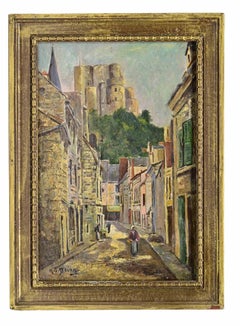 Les rues sous la forteresse - Peinture d'Hippolyte Camille Delpy - 19e siècle