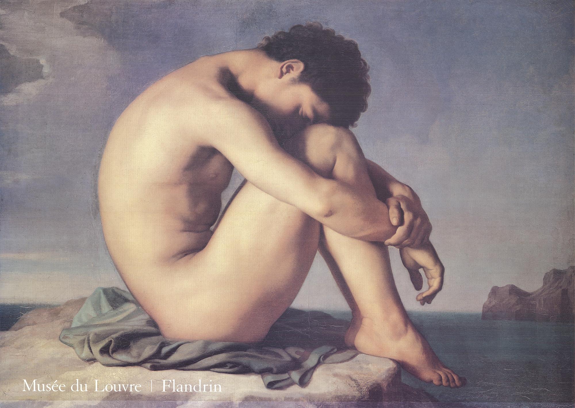 Hippolyte Flandrin-Au Bord de la Mer-OVERSIZE