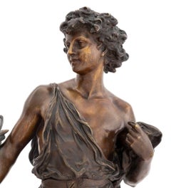 Hippolyte Moreau „Hippomene“ – Bronzeskulptur