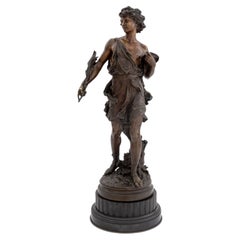 Hippolyte Moreau „Hippomene“ – Bronzeskulptur