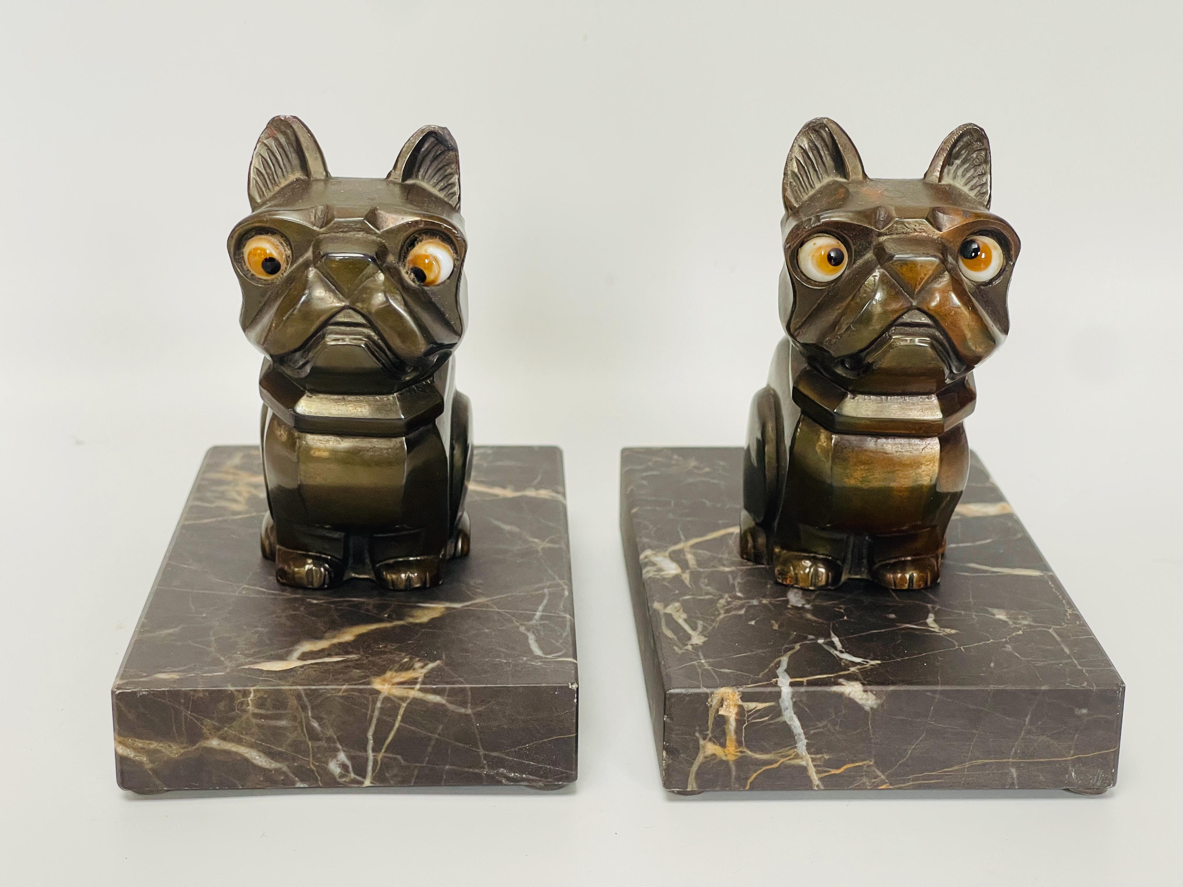 Early 20th Century Hippolyte Moreau Pair Of Art Deco Bookends
