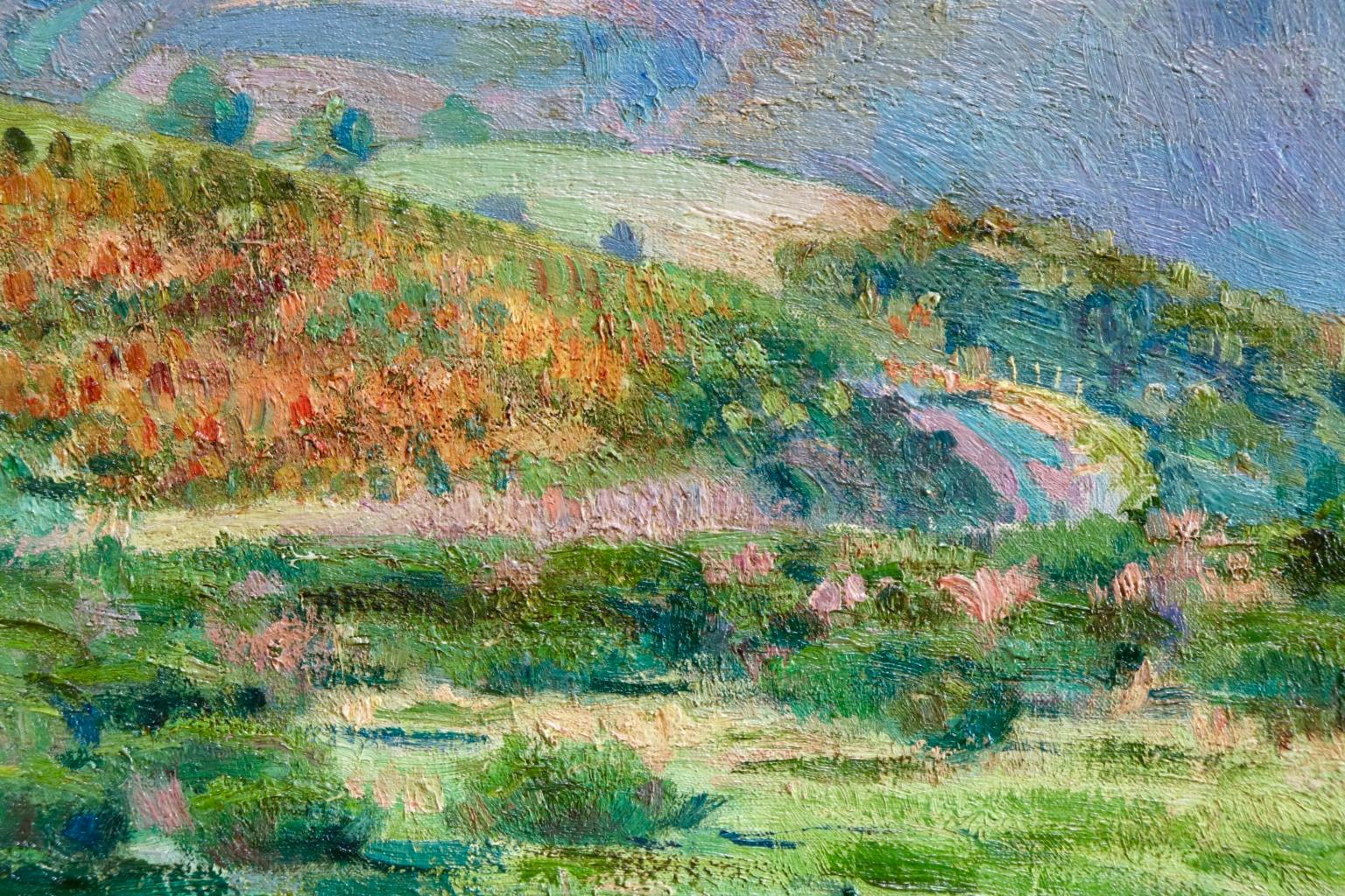 Donzy-le-Perthuis - Burgundy - Post Impressionist Oil, Landscape - H Petitjean 3