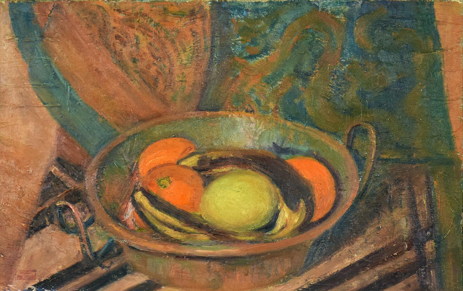 Nature Morte aux Fruits, HIPPOLYTE PETITJEAN - Post-Impressionist, Still Life - Painting by Hippolyte Petitjean