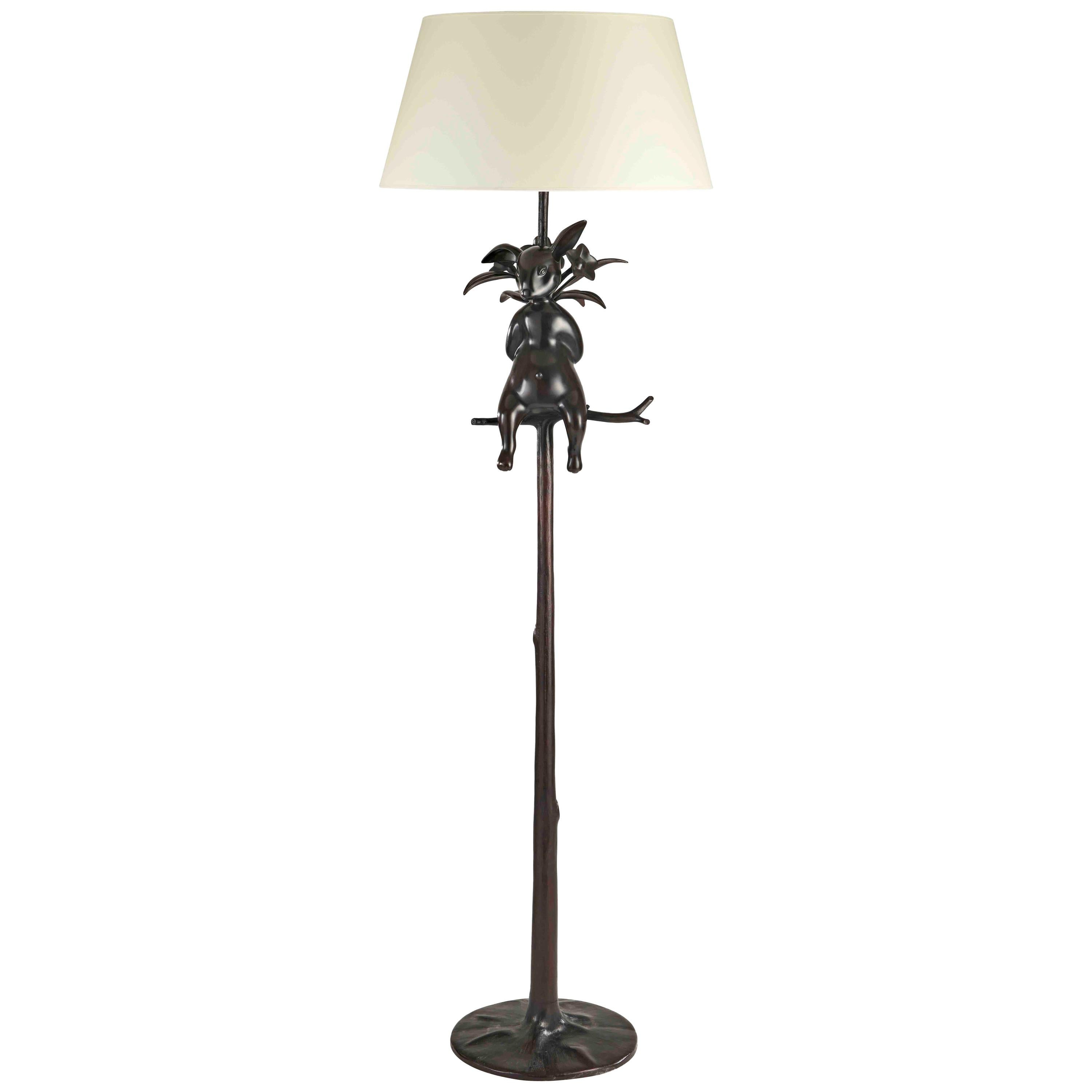 "Hippolyte the Rabbit" Floor Lamp, Hubert Le Gall, Limited Edition