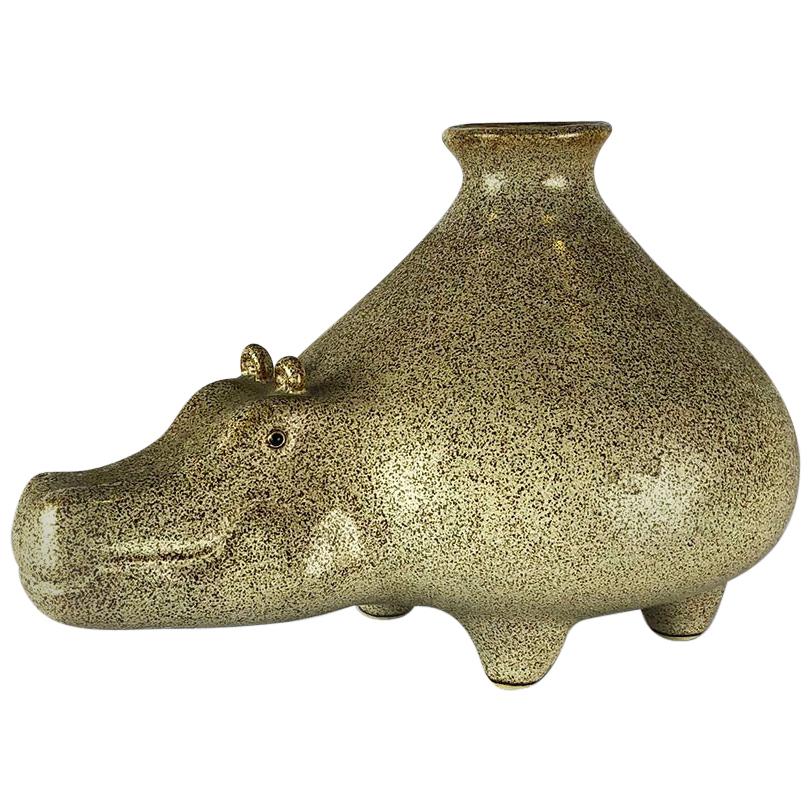 Hippopotamus Shape Vase
