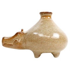 Hippopotamus Shape Vase