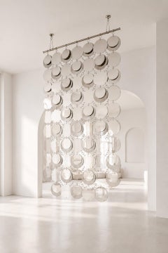 Hipsteria Silver Maxi Modular Wall Mirror by GTG Design Couture
