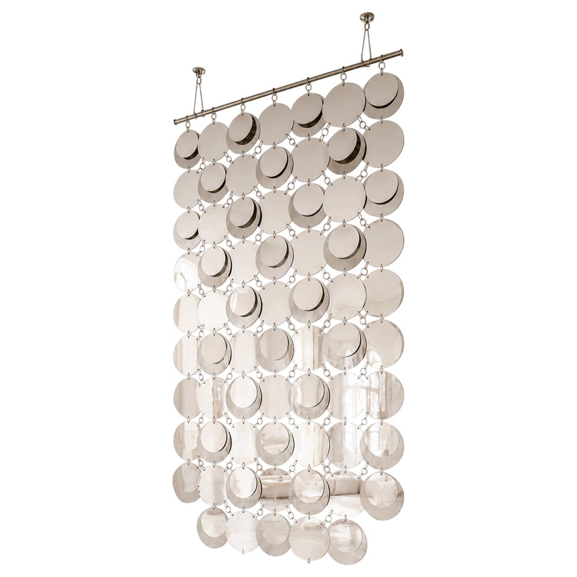 Specchio da parete modulare Hipsteria Silver Maxi di GTG Design Couture in vendita