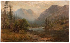 Antique Wigwams by a River, Yosemite Valley