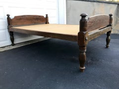 Hired Hands Bed in Poplar circa 1840 Refitted to Full Size