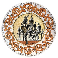 Hiremio Garcia Santaolaya Ceramic Wall Charger, Cuban-American