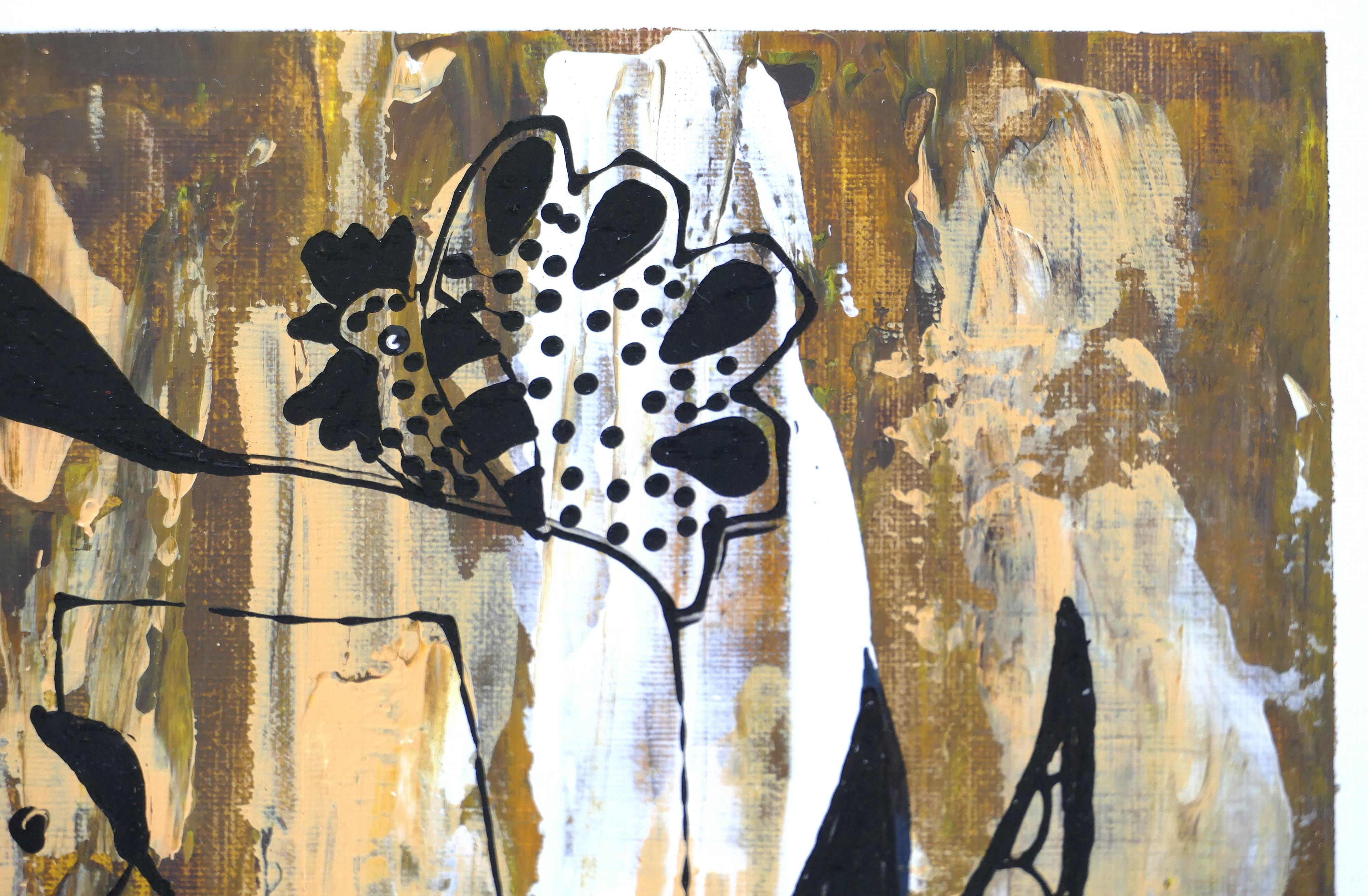 Contemporary Hiremio Garcia Santaolaya Abstract Painting, Cuban American Artist