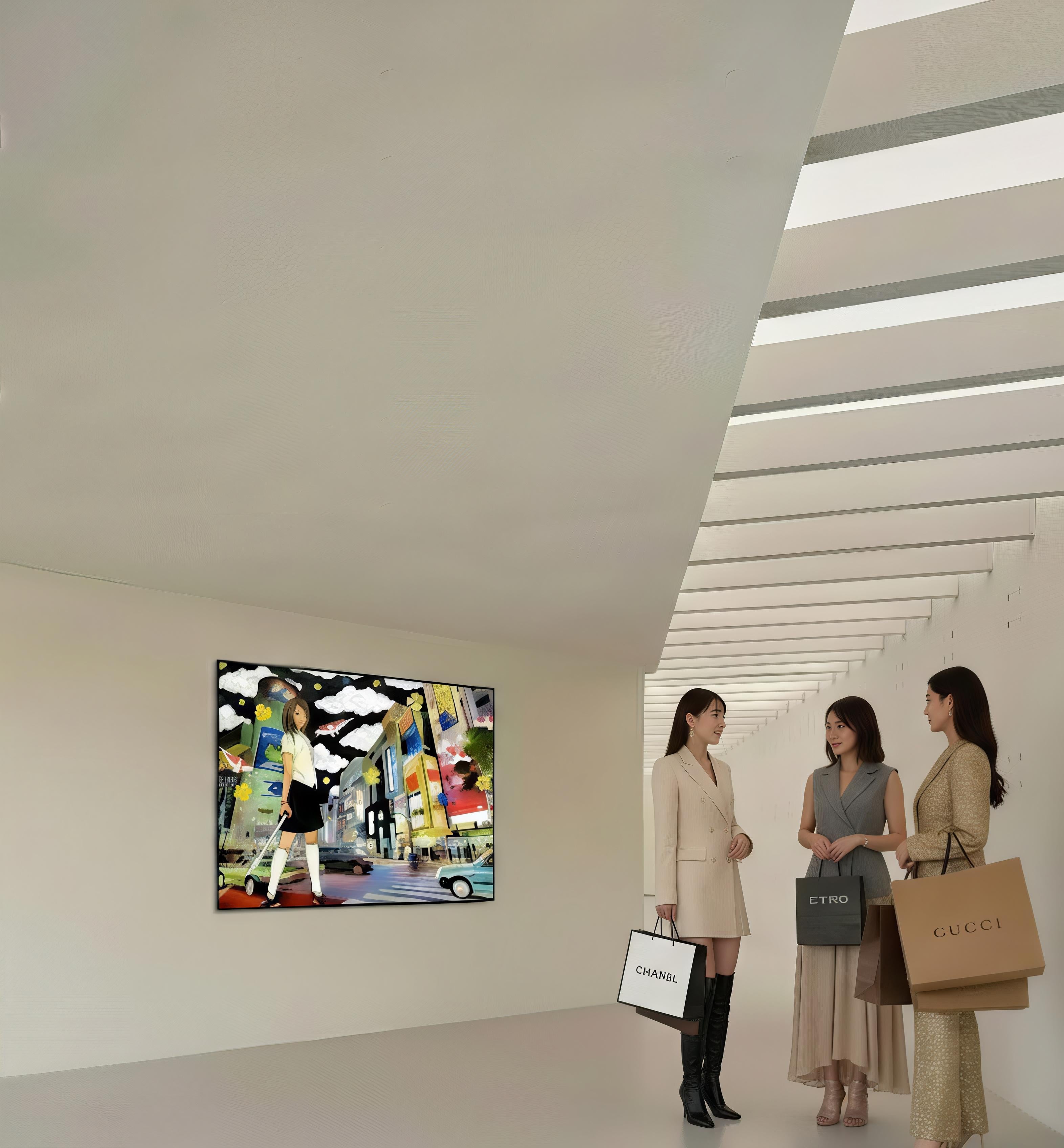 2011, einzigartige Kunstwerke
Öl auf Leinwand
35 2/5 × 43 3/10 × 1 1/5 in - 90 × 110 × 3 cm
Das Kunstwerk ist vom Künstler signiert und mit dem Logo des Studios des Künstlers auf der Rückseite der Leinwand gestempelt.
Die Kunstwerke werden von einem