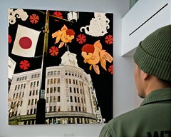 Alabaster Elegance and Crimson Echo : Kohaku's Dance in Tokyo's Night