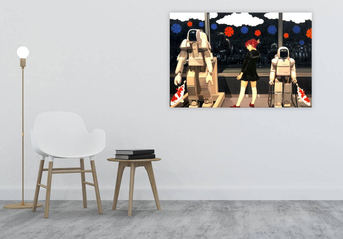 2009, œuvre d'art unique
huile sur toile
42 1/2 × 63 3/4 in - 108 × 162 cm
L'œuvre est signée par l'Artistics et estampillée du logo du Studio de l'artiste au verso de la toile.
Les œuvres sont accompagnées d'un certificat d'authenticité officiel