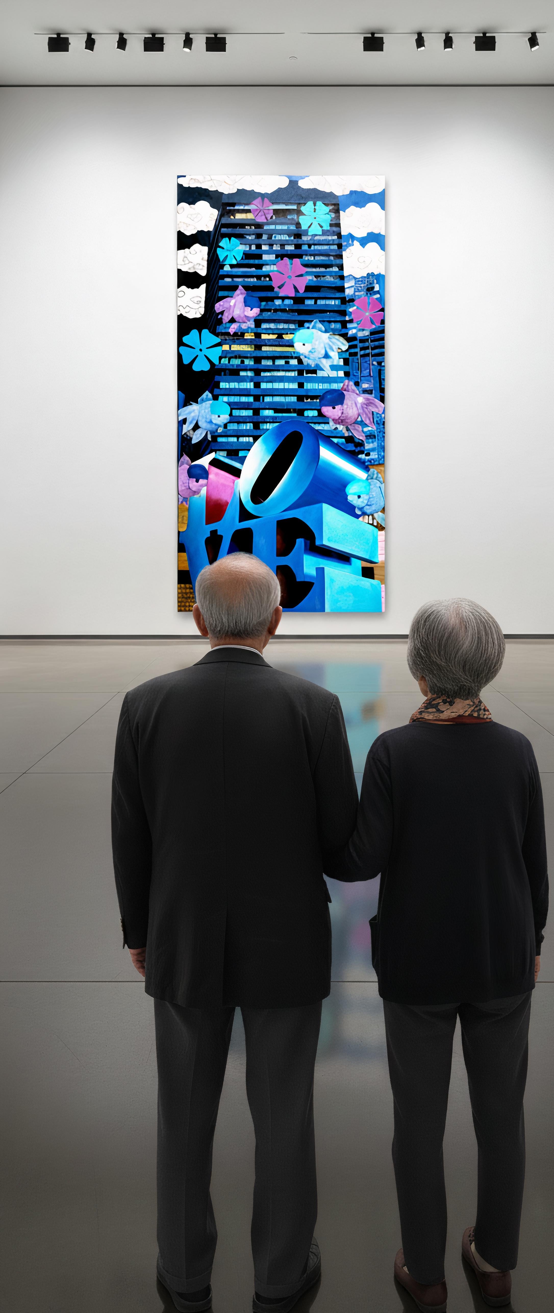 2010, œuvre d'art unique
huile sur toile
70 9/10 × 33 1/10 in - 180 × 84 cm
L'œuvre est signée par l'Artistics et estampillée du logo du studio de l'Artistics au verso de la toile.
Les œuvres sont accompagnées d'un certificat d'authenticité officiel