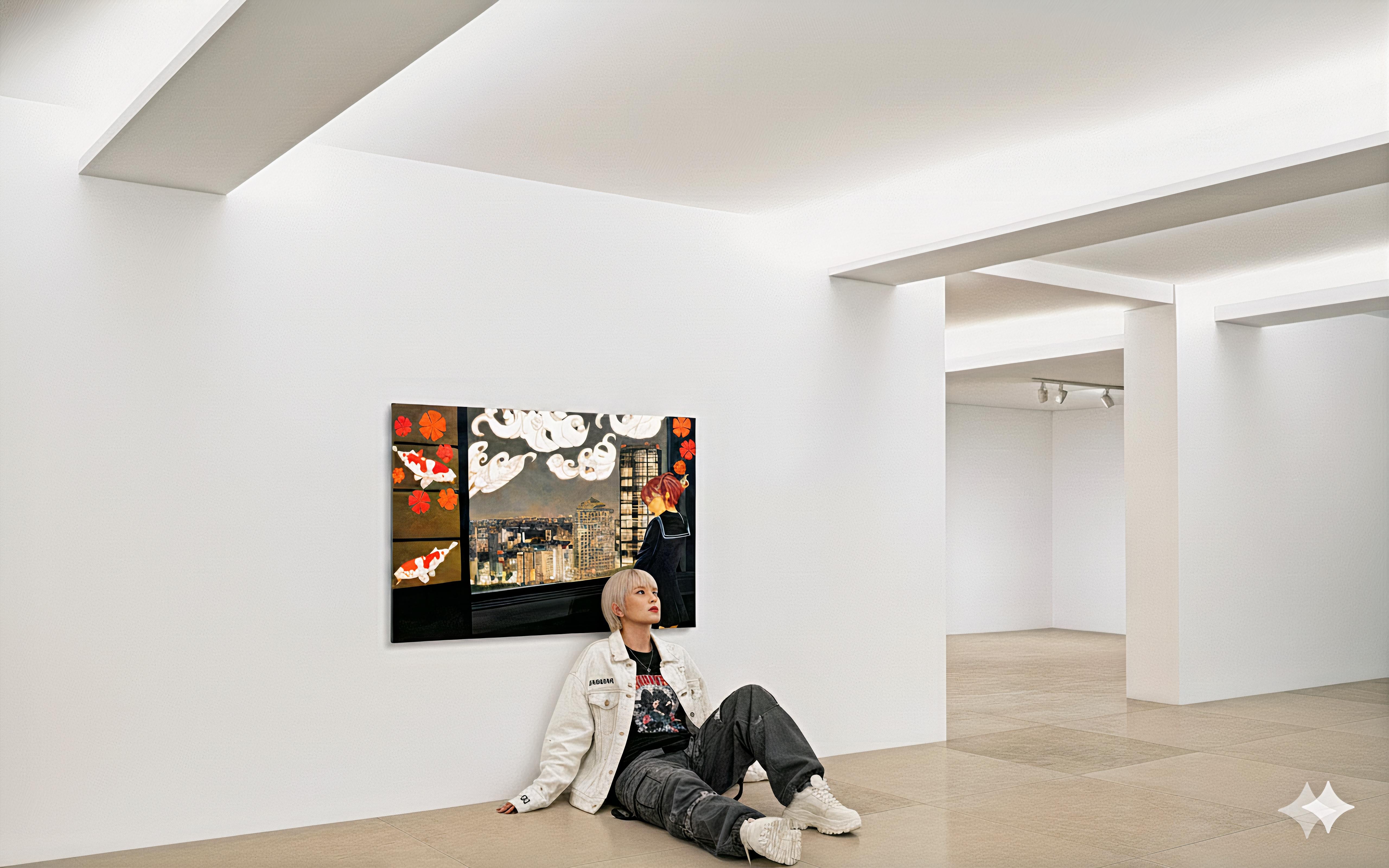 2009, unique artwork
oil on canvas
35 1/2 × 55 1/8 in - 90 × 140 cm
The artwork is signed by the Artist & stamped with the logo of the Artist's Studio on verso of the canvas
The artwork come accompanied with a formal Certificate of Authenticity