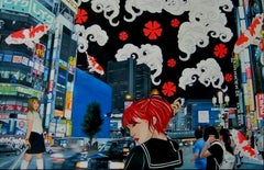 Crossing Echoes: Schulmädchen unter dem Kampfhimmel von Tokio