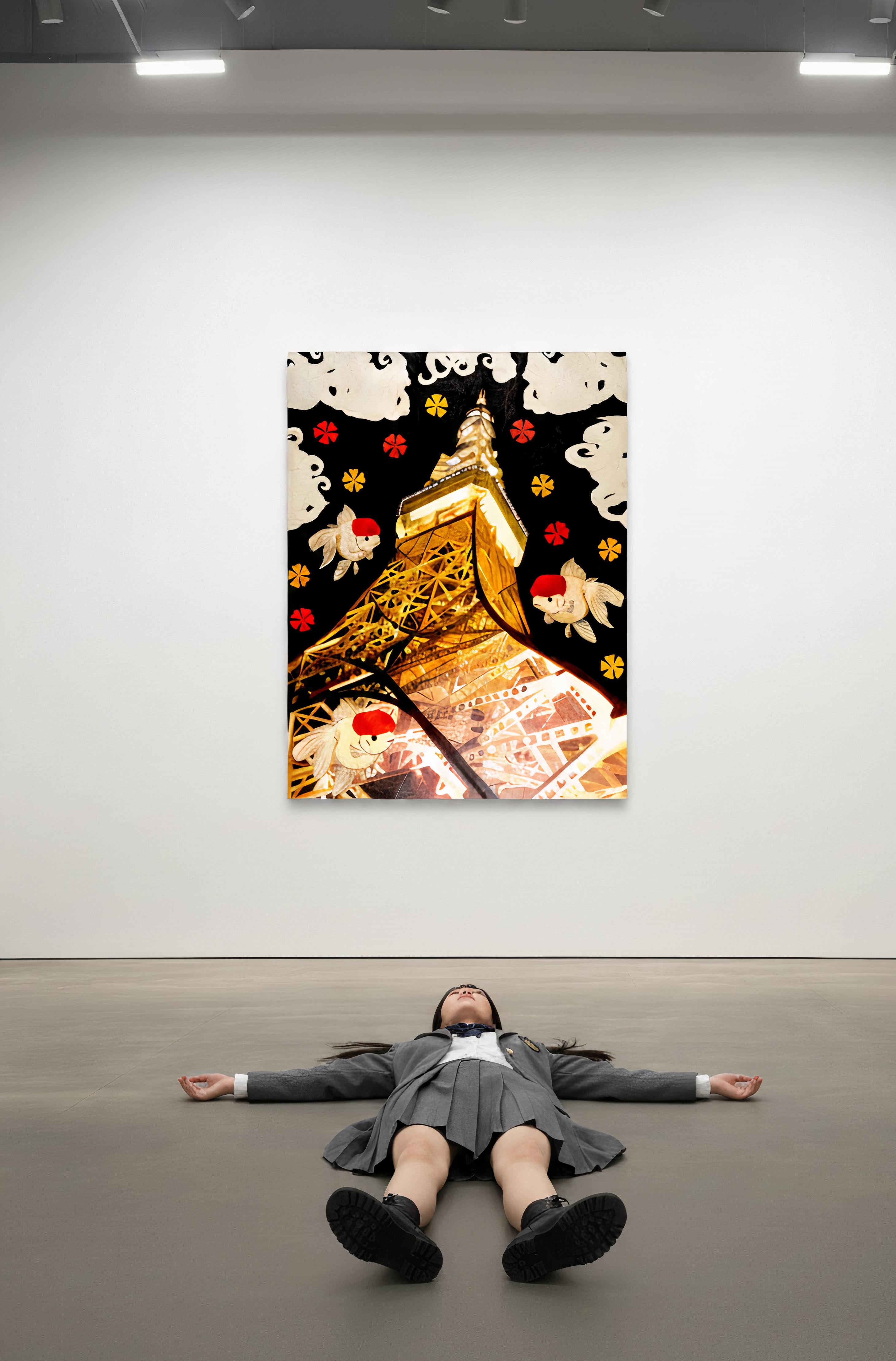 2010, Œuvre d'art unique
huile sur toile
70 9/10 × 56 7/10 × 1 1/5 in - 180 × 144 × 3 cm
L'œuvre est signée par l'Artistics et estampillée du logo du Studio de l'artiste au verso de la toile.
Les œuvres sont accompagnées d'un certificat