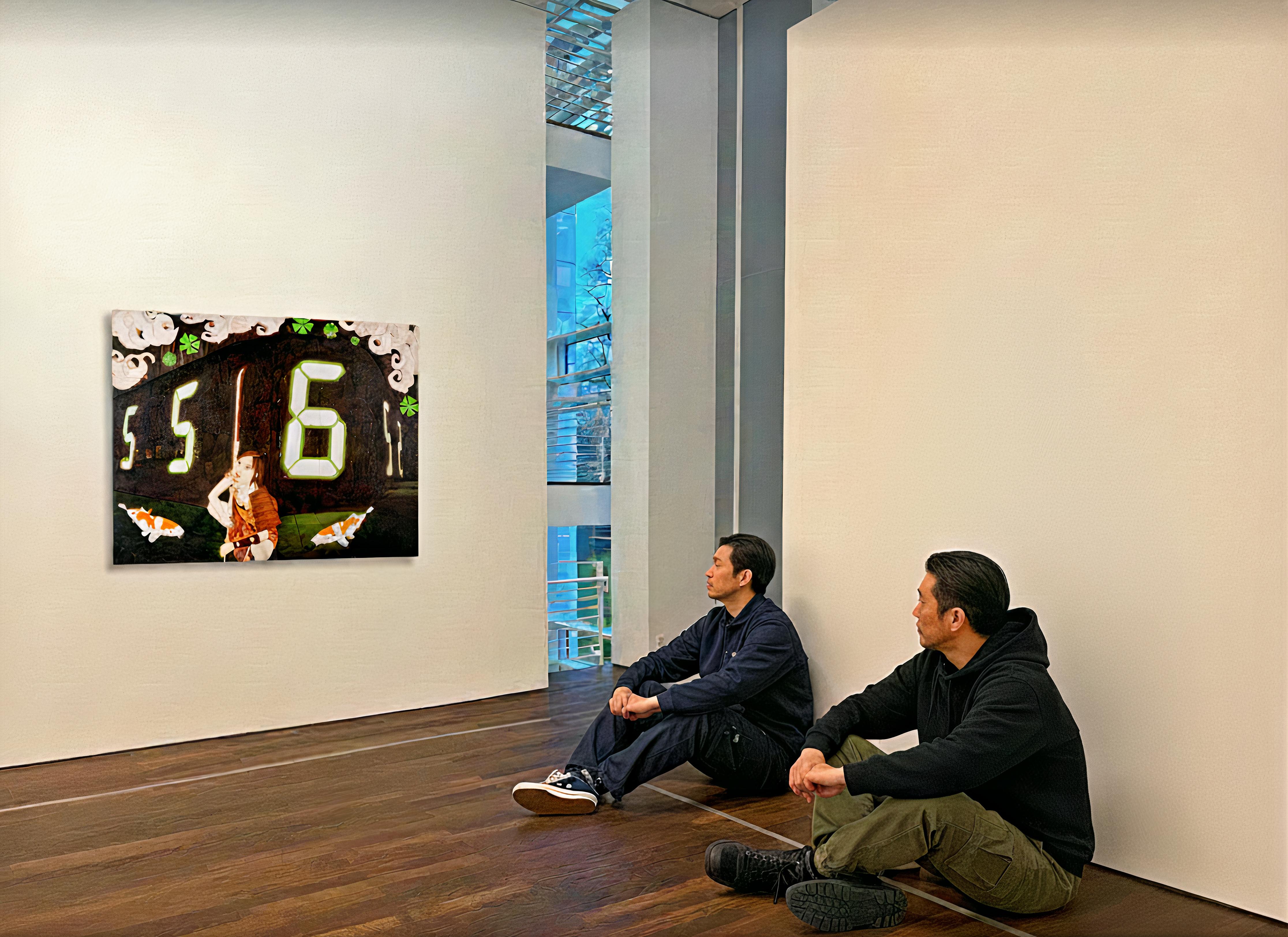 2009, œuvre d'art unique
Huile sur toile
31 1/2 × 39 2/5 in - 80 × 100 cm
L'œuvre est signée par l'Artistics et estampillée du logo du Studio de l'artiste au verso de la toile.
Les œuvres sont accompagnées d'un certificat d'authenticité officiel