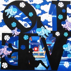 LOVE in Shades of Black and Blue : Nocturnal Embrace