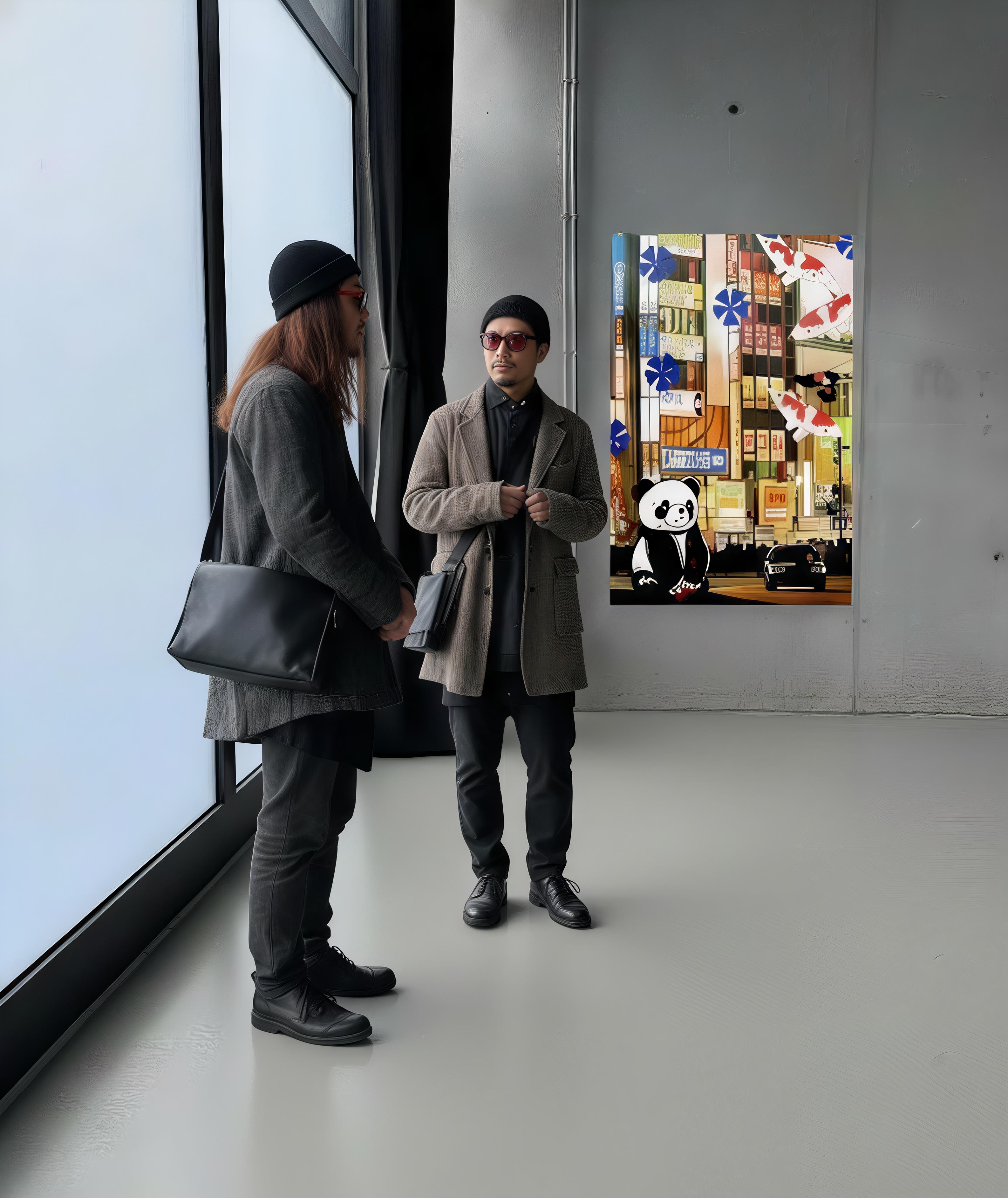 2010, œuvre d'art unique
Huile sur toile
53 9/10 × 39 2/5 × 1 1/5 in - 137 × 100 × 3 cm
L'œuvre est signée par l'Artistics et estampillée du logo du studio de l'Artistics au verso de la toile.
Les œuvres sont accompagnées d'un certificat