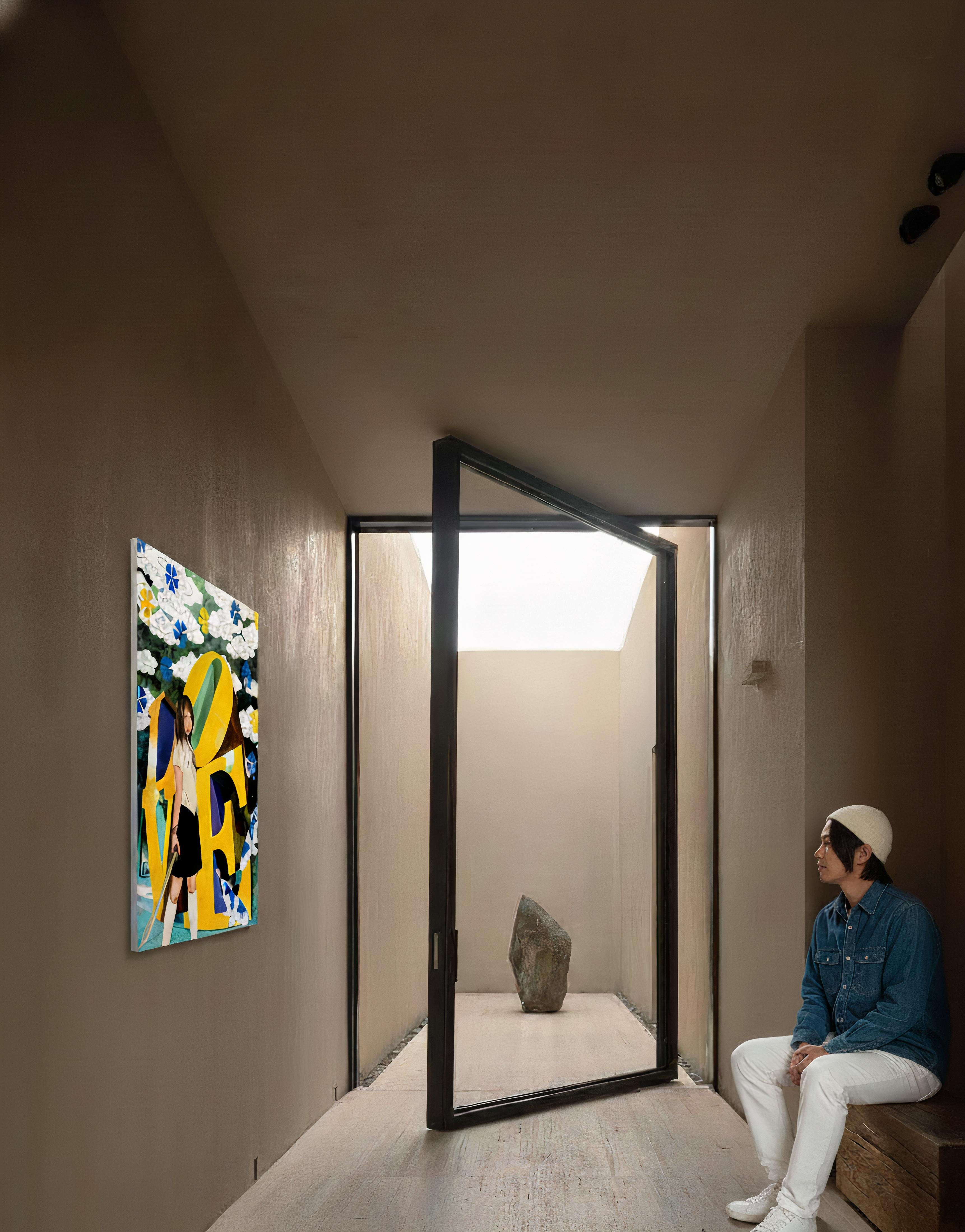 Embrasser l'amour jaune et bleu : Serenade solaire en vente 1