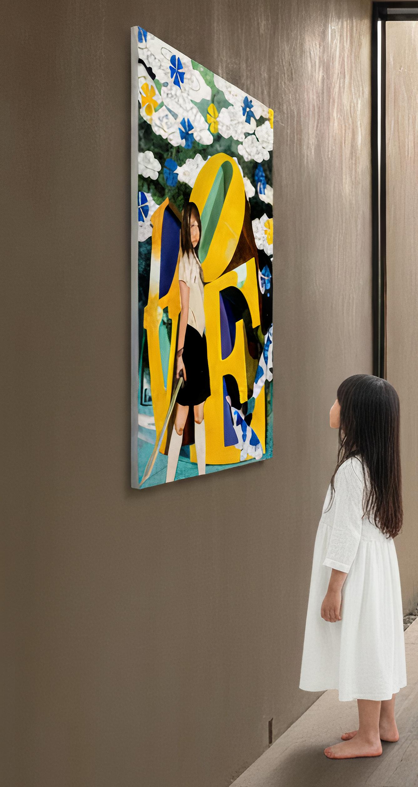 Abbraccio notturno di amore giallo e blu: Serenata solare