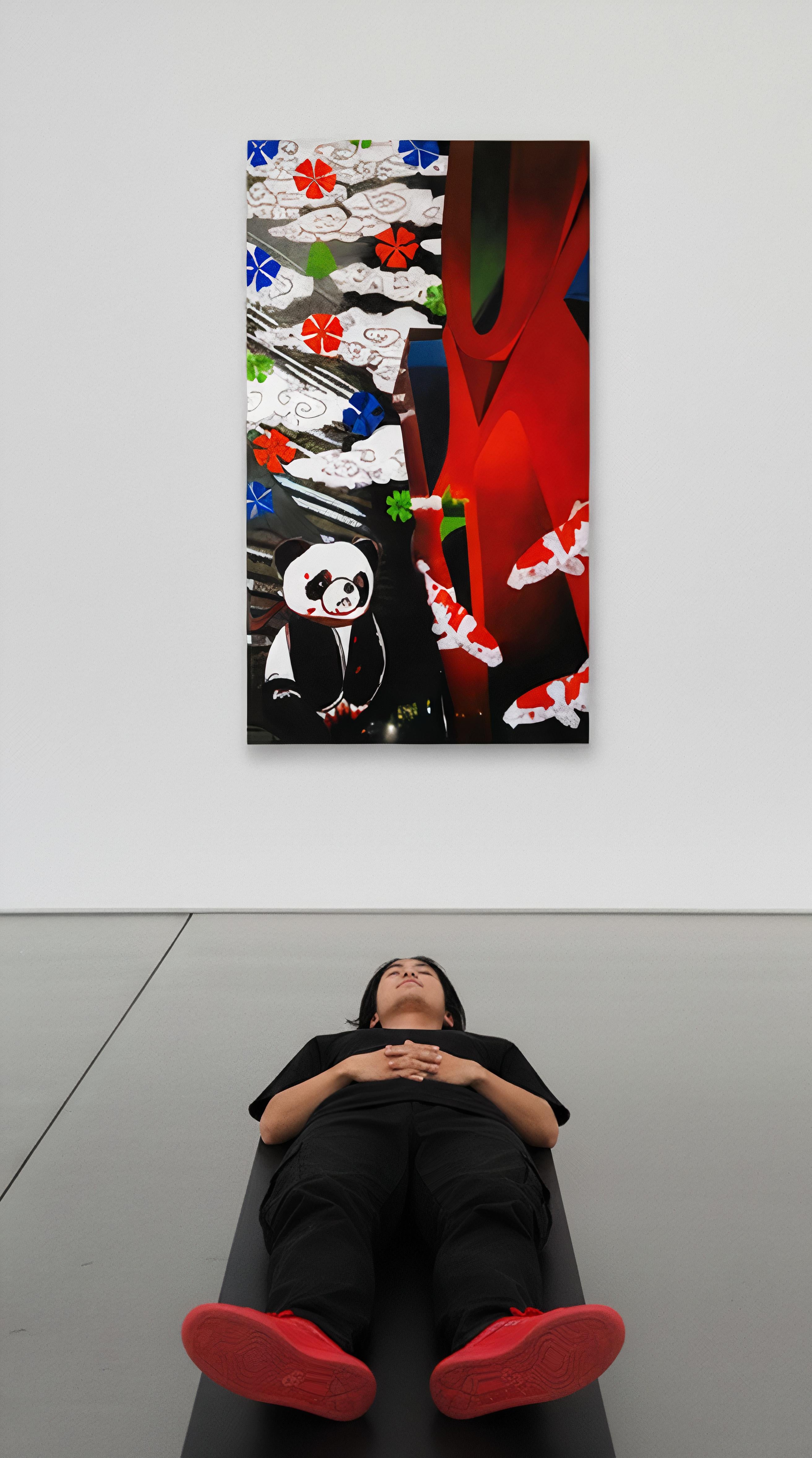 2010, œuvre d'art unique
huile sur toile
59 1/10 × 34 3/10 in - 150 × 87 cm
L'œuvre est signée par l'Artistics et estampillée du logo du studio de l'Artistics au verso de la toile.
Les œuvres sont accompagnées d'un certificat d'authenticité officiel