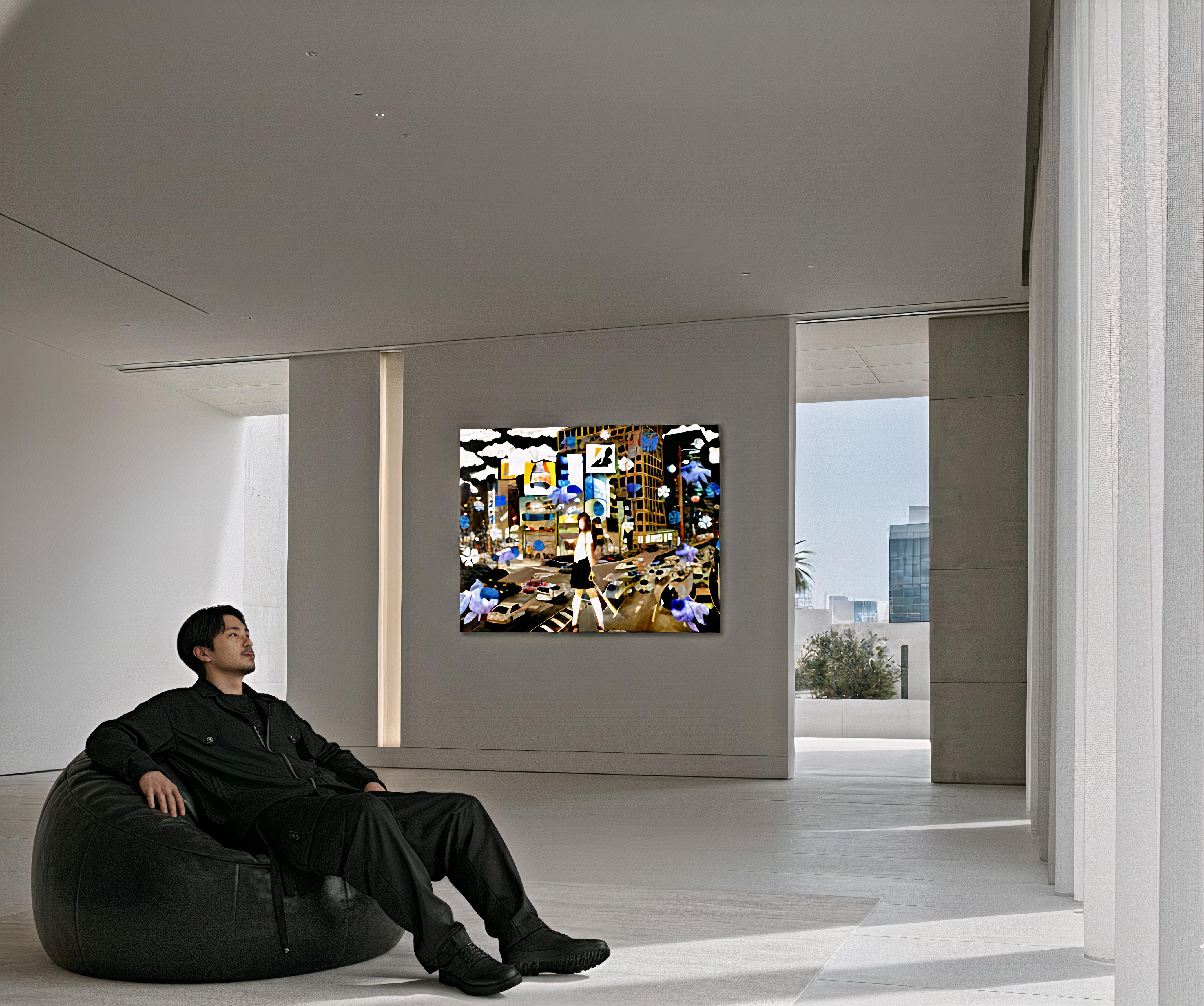 2011, unique artwork
Oil on canvas
31 1/2 × 42 1/10 × 1 1/5 in - 80 × 107 × 3 cm
The artwork is signed by the Artist & stamped with the logo of the Artist's Studio on verso of the canvas
The artwork come accompanied with a formal Certificate of