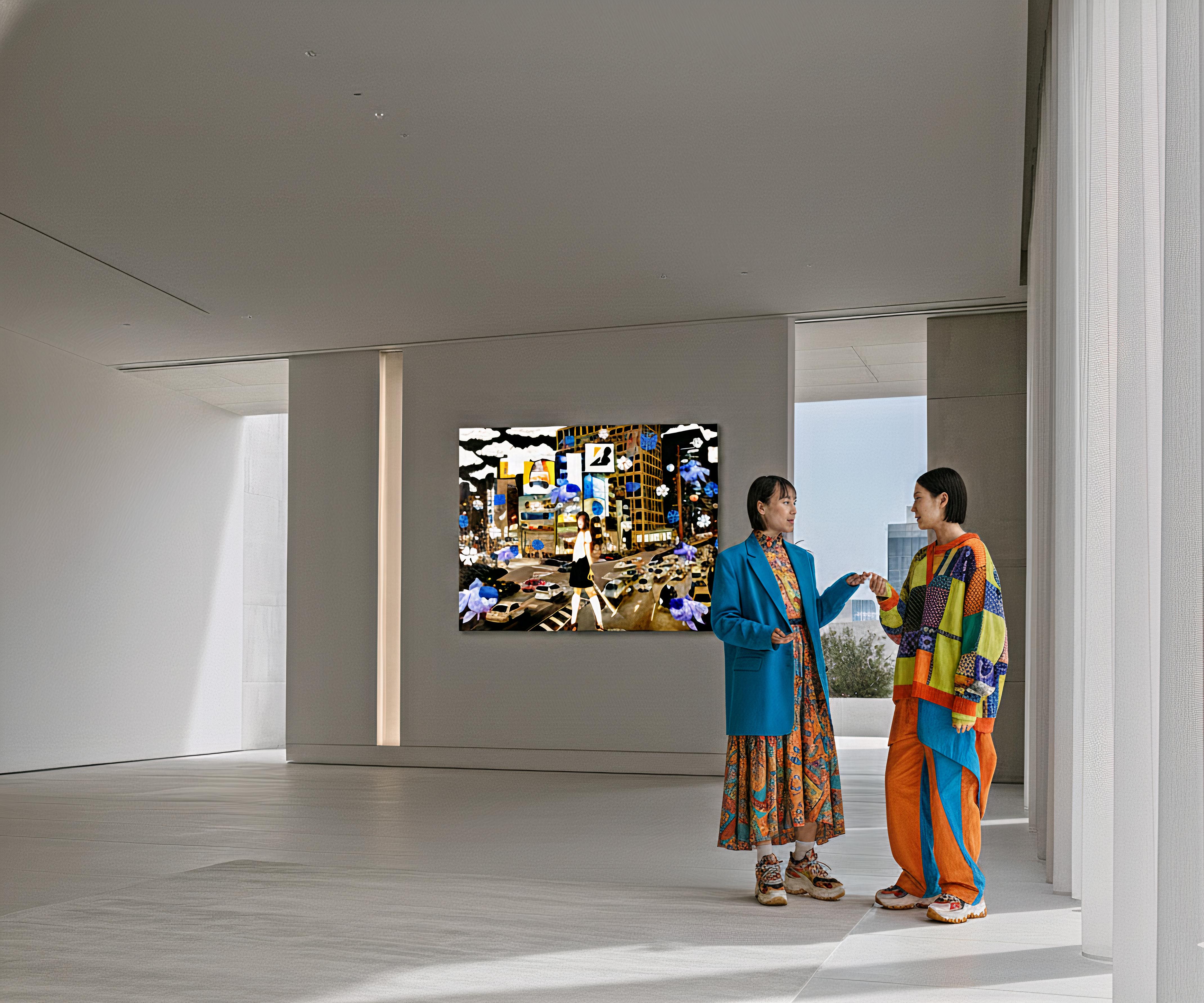 Purple Twilight Ballet : Orchids and Shadows in Battle Symphony For Sale 2