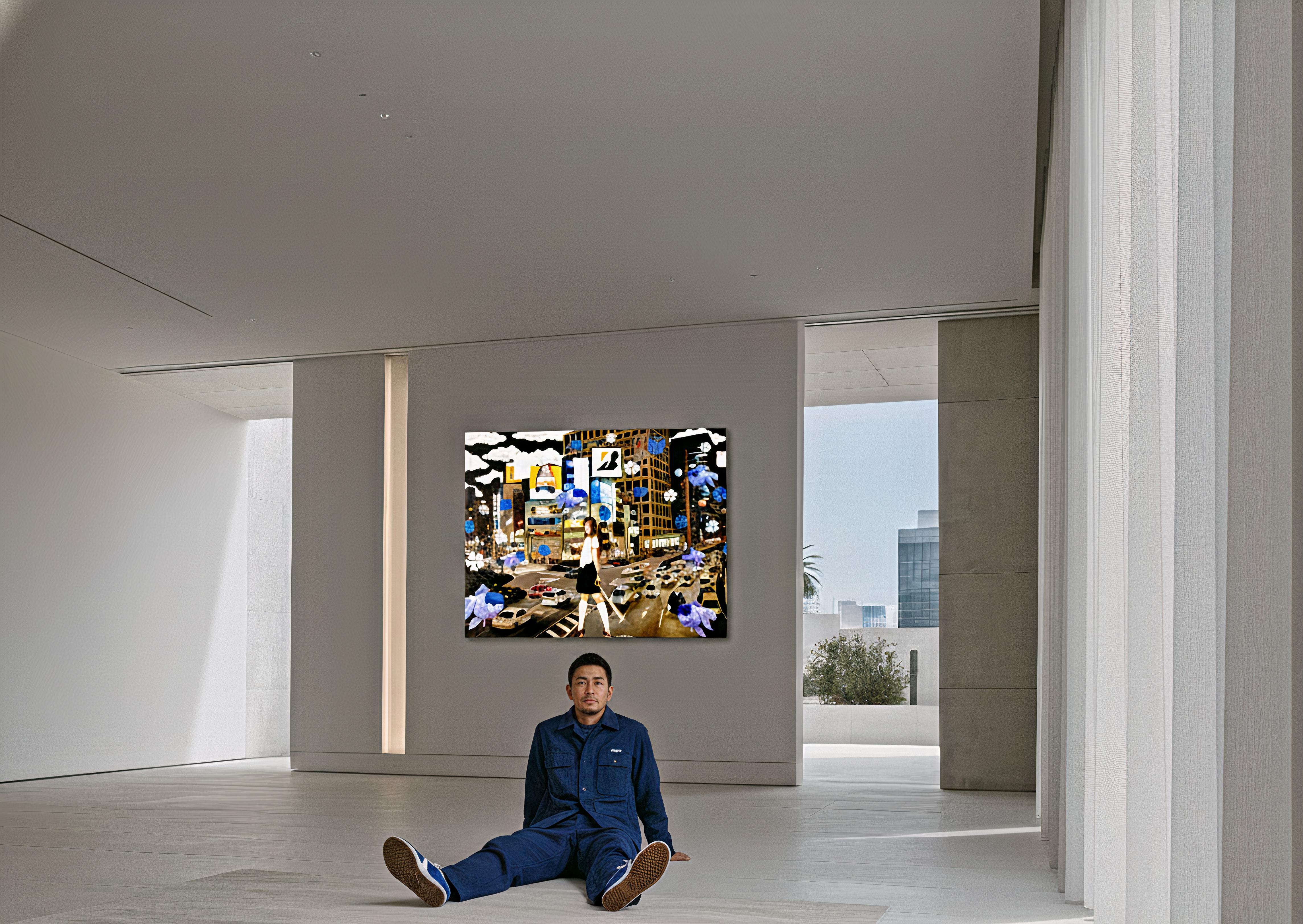 Purple Twilight Ballet : Orchids and Shadows in Battle Symphony For Sale 3