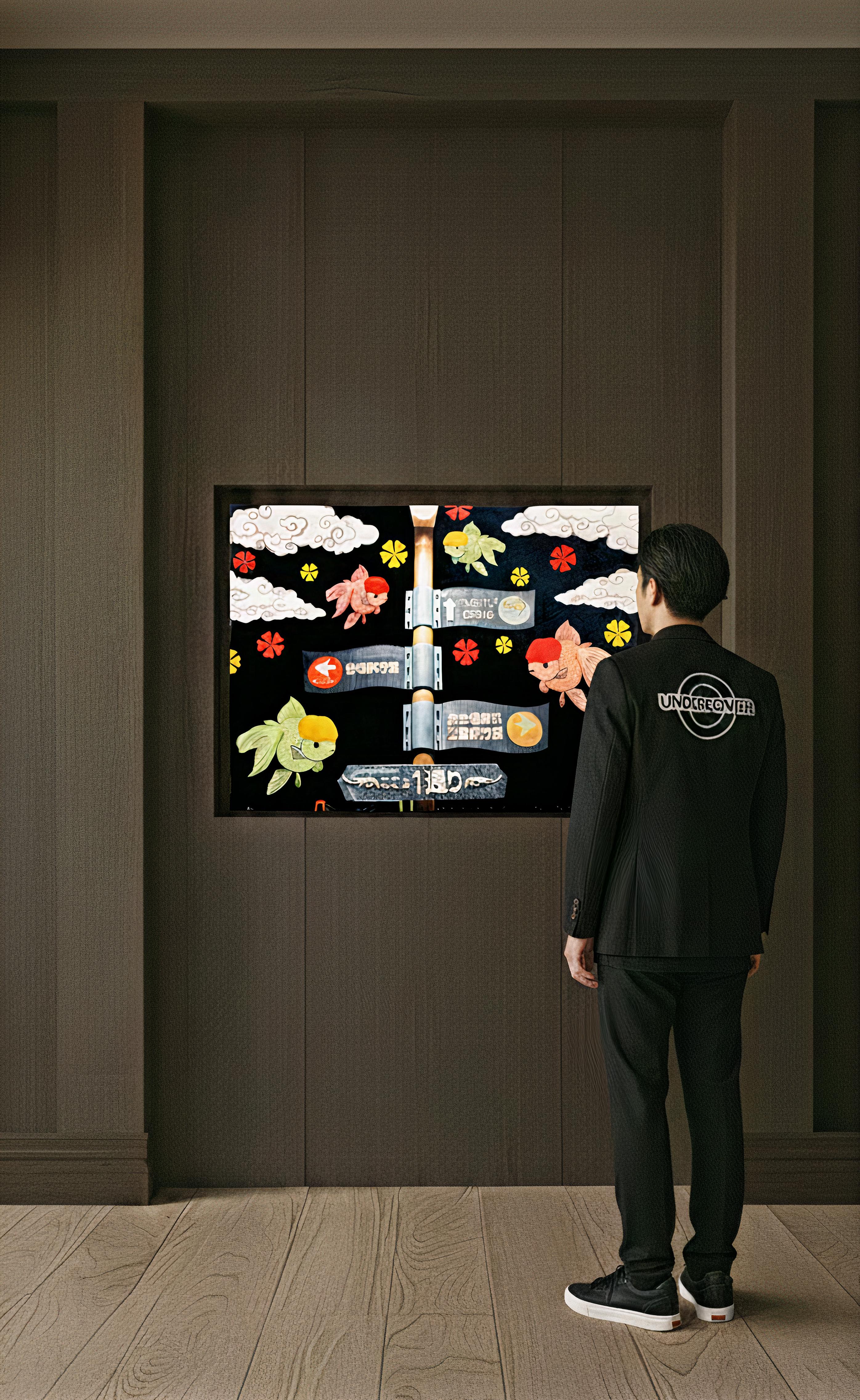 2009, unique artwork
oil on canvas
31 1/2 × 39 1/3 in - 80 × 100 cm
The artwork is signed by the Artist & stamped with the logo of the Artist's Studio on verso of the canvas
The artwork come accompanied with a formal Certificate of Authenticity