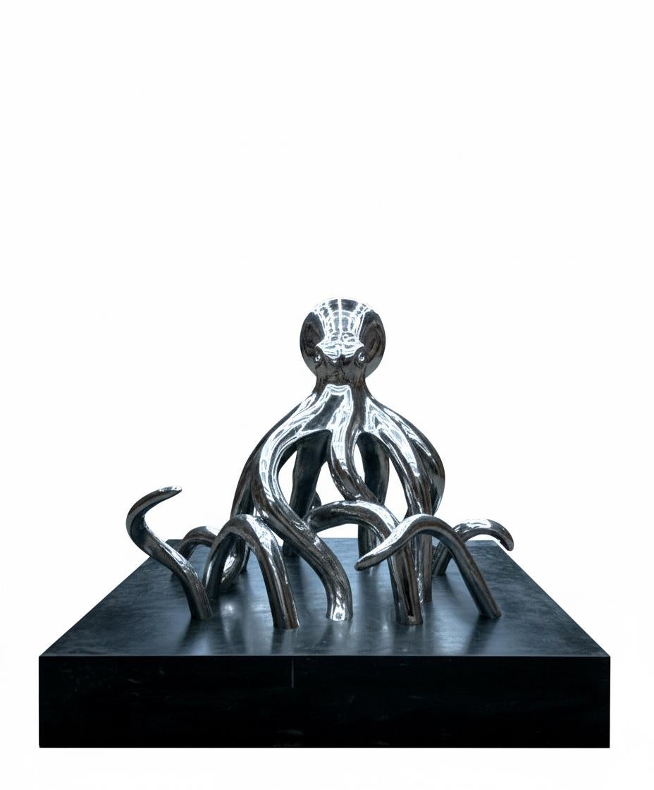„ Celestial Tentacles : Guardian of the Abyss“ (Zeitgenössisch), Sculpture, von HIRO ANDO