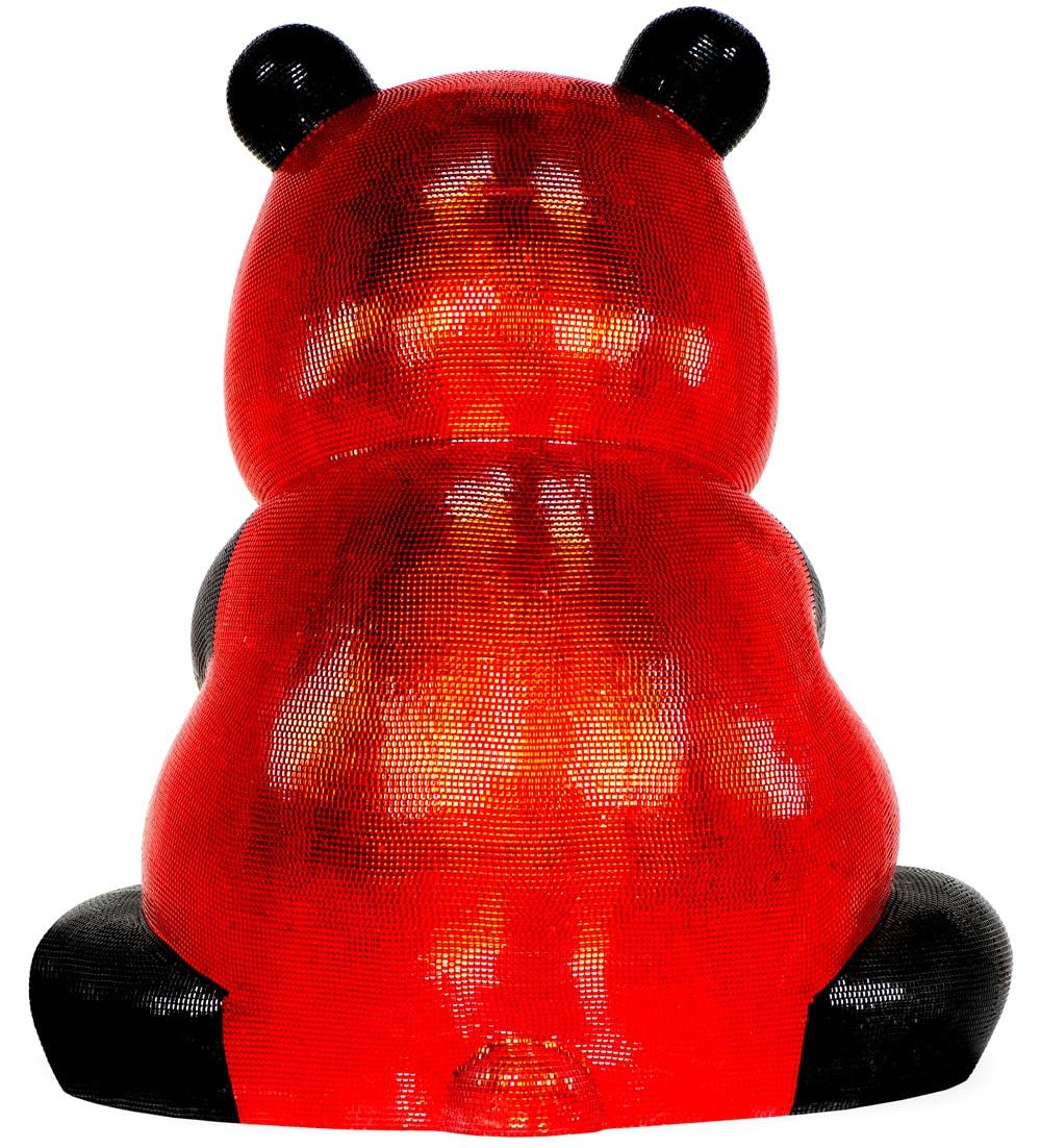 A Pandasan 's  in Red and Onyx Radiance : Dazzling Opulence - Contemporary Sculpture by HIRO ANDO