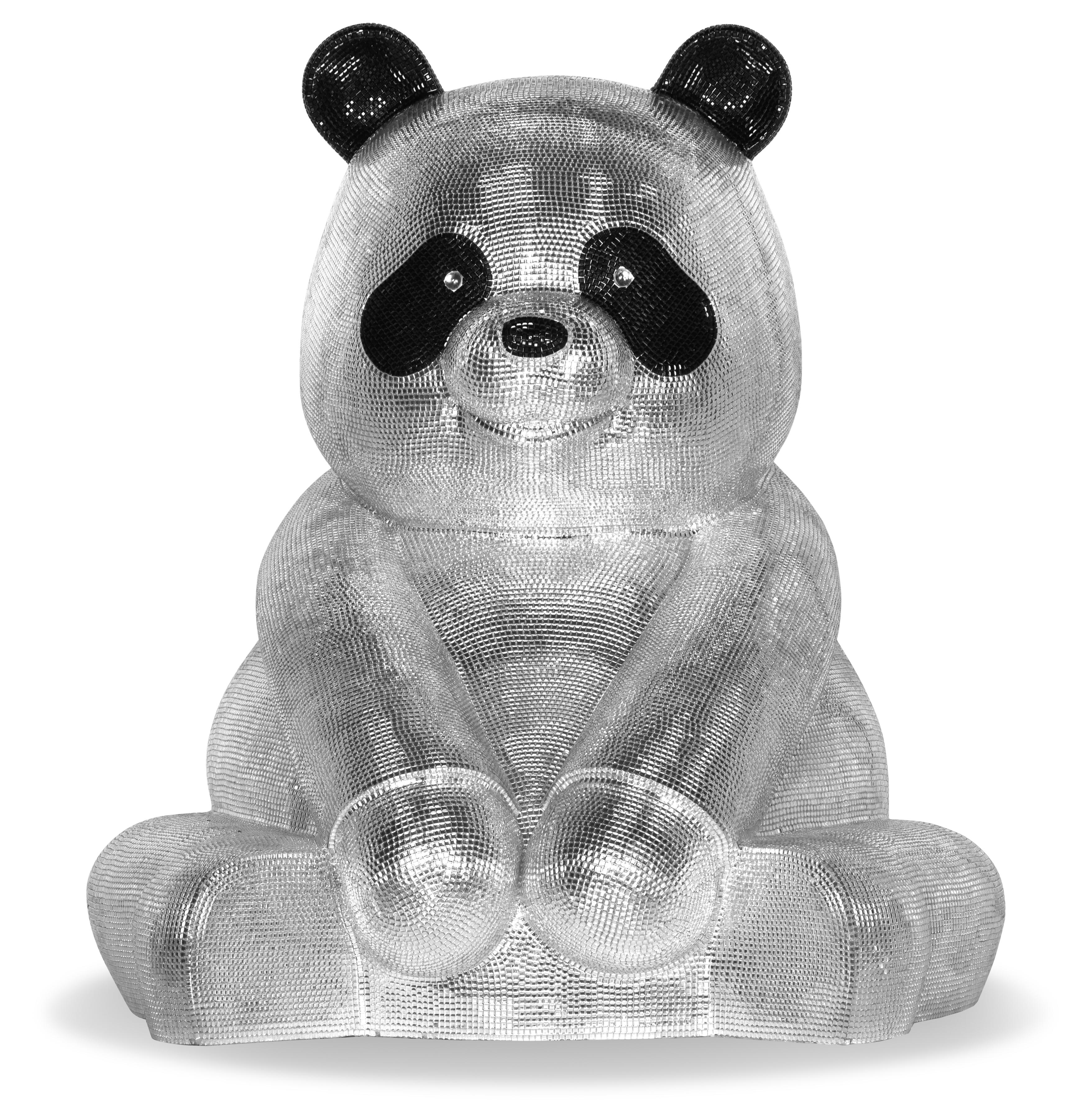 Le charme lustré d'un Pandasan :  Argentum Radiance - Contemporain Sculpture par HIRO ANDO