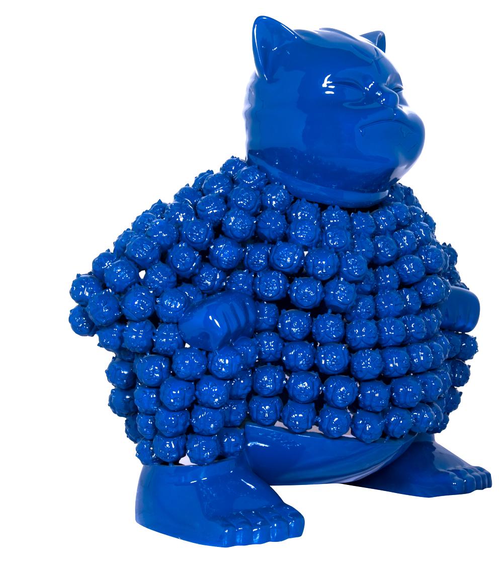 Azure Sumonmyoji's Resonance : A Harmonious Ode to Onmyōdō's Dance of Dualities en vente 2