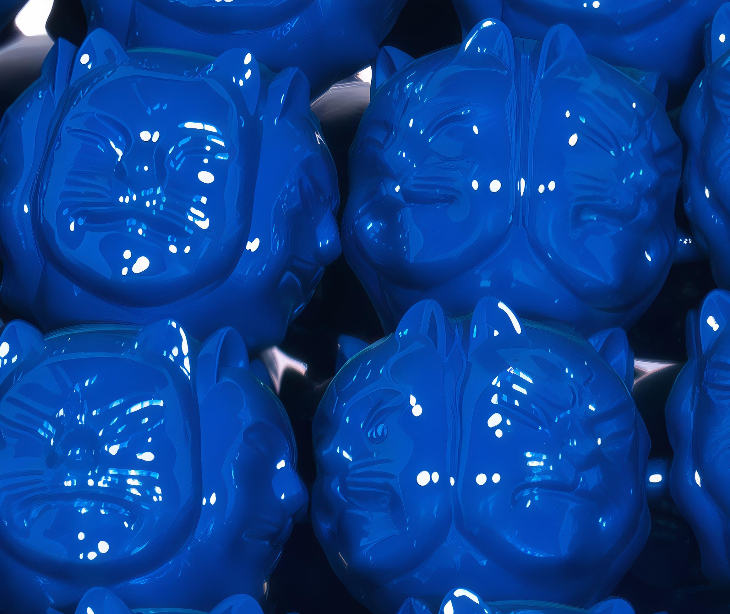 Azure Sumonmyoji's Resonance : A Harmonious Ode to Onmyōdō's Dance of Dualities en vente 3