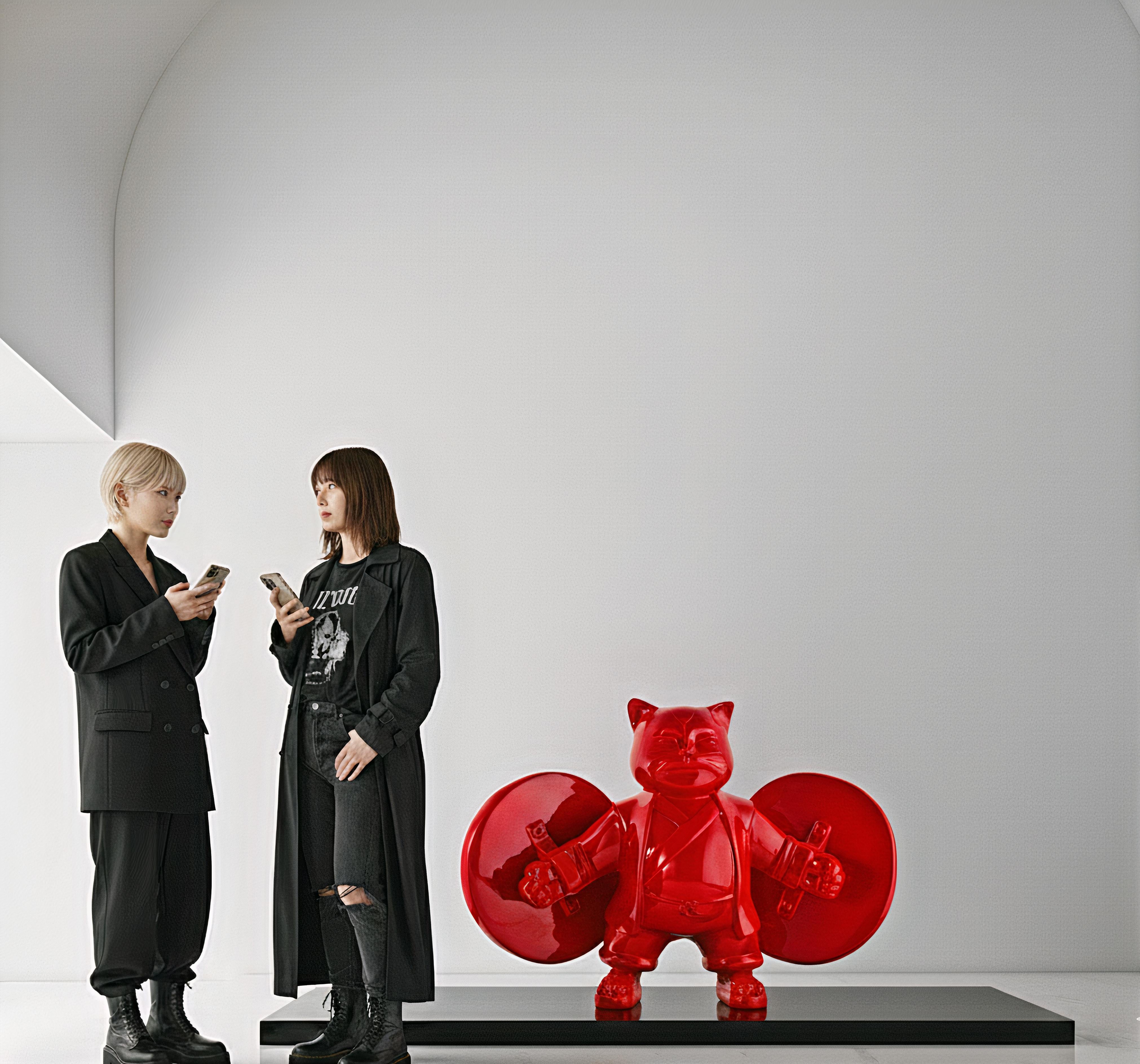 2011, edition of 20
resin fiberglass painted & varnished
39 2/5 × 47 1/5 × 23 3/5 in - 100 × 120 × 60 cm
The artwork is signed by the Artist , carved with edition number and date under the artwork
The artwork come accompanied with a formal