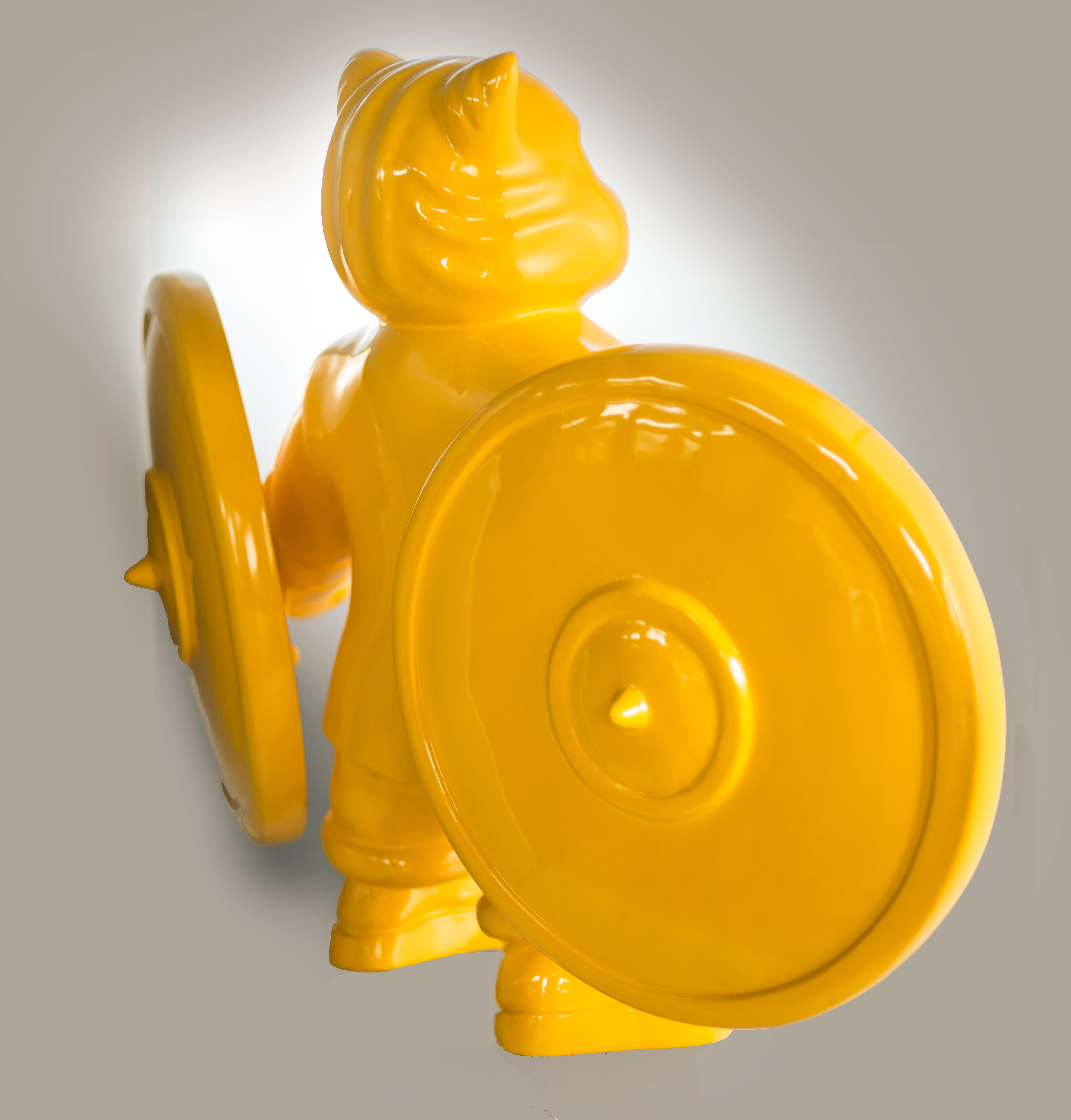 2011, edition of 20
resin fiberglass painted 
varnished
39 2/5 × 47 1/5 × 23 3/5 in - 100 × 120 × 60 cm
The artwork is signed by the Artist , carved with edition number and date under the artwork
The artwork come accompanied with a formal