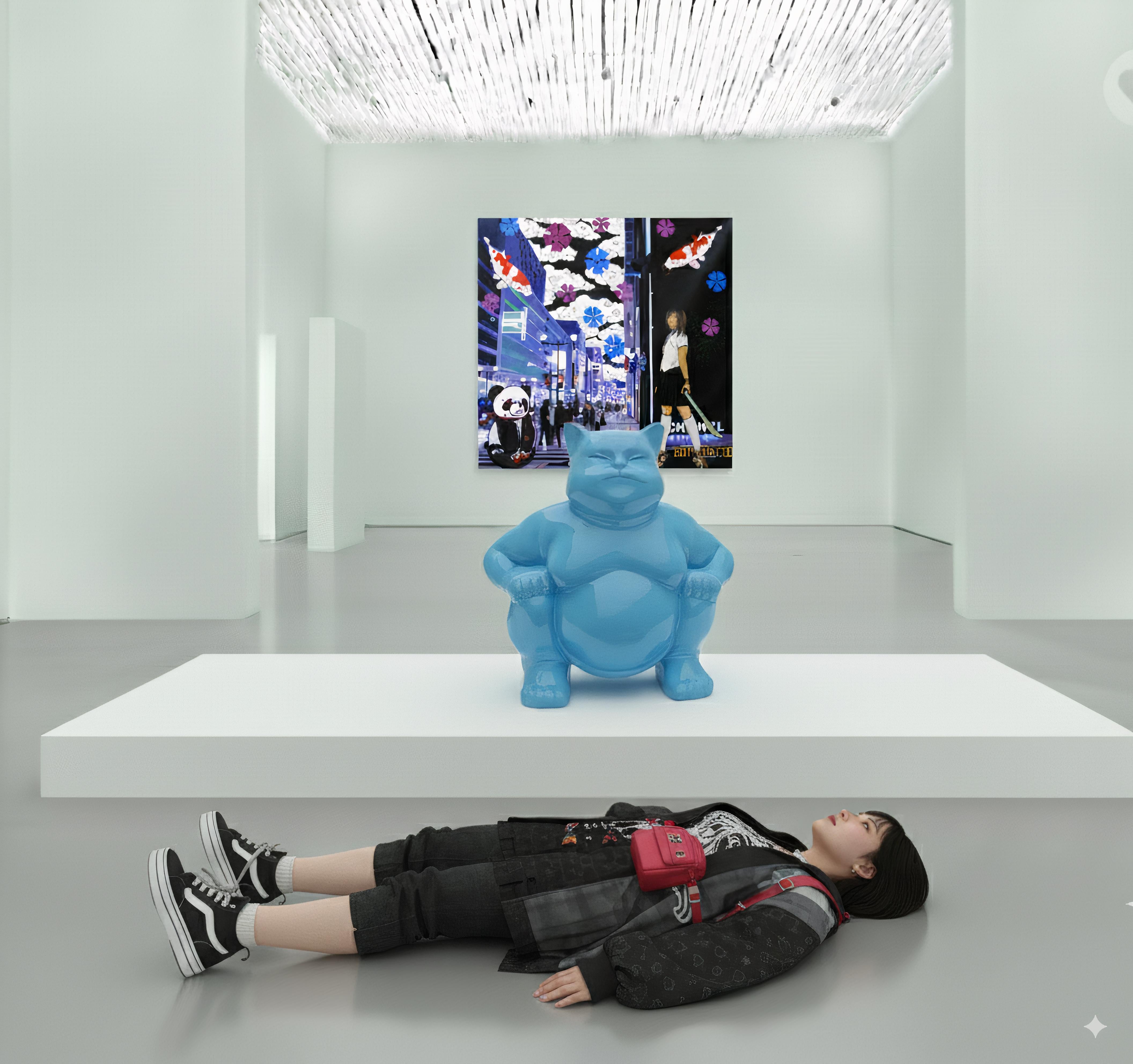 2006, édition de 20
résine fibre de verre peinte et vernie
39 2/5 × 47 1/5 × 31 1/2 in - 100 × 120 × 80 cm
L'œuvre est signée par l'Artistics, gravée avec le numéro d'édition et la date sous l'œuvre.
Les œuvres sont accompagnées d'un certificat