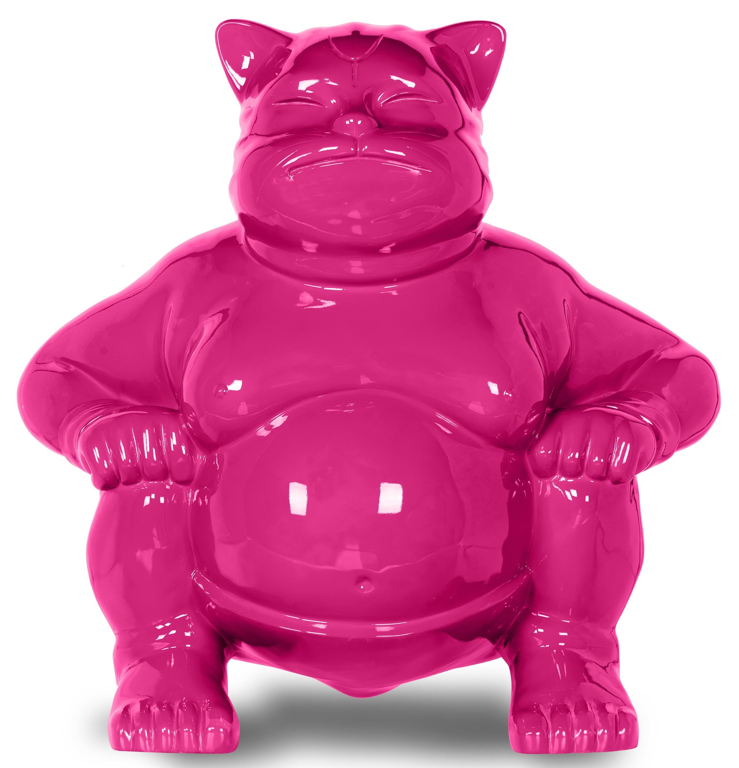 Elegant Sumocat :  Kitty Dance and Battles of Balance - Contemporary Sculpture by HIRO ANDO