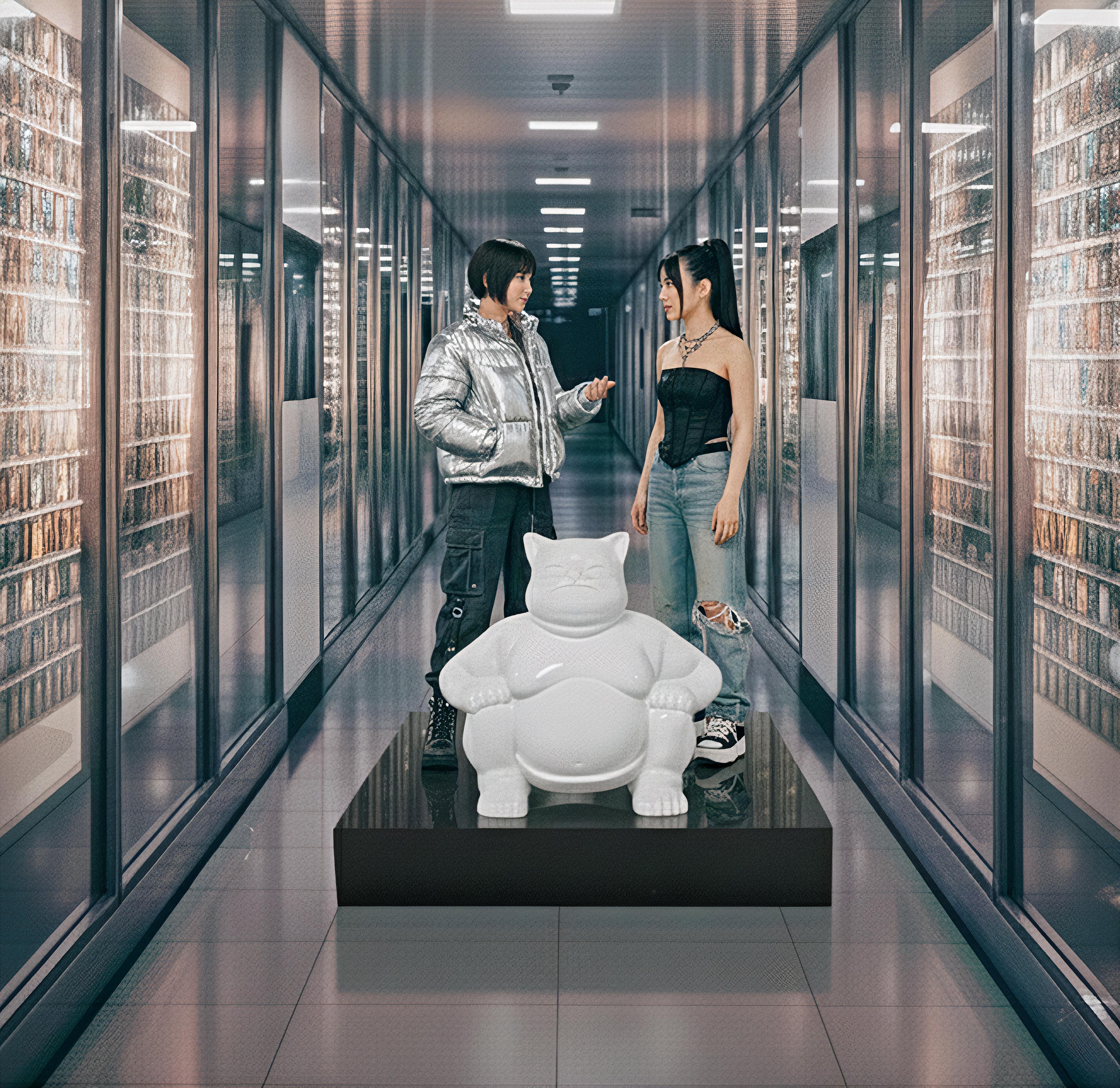 Elegant Sumocat :  White Dance and Battles of Balance For Sale 4