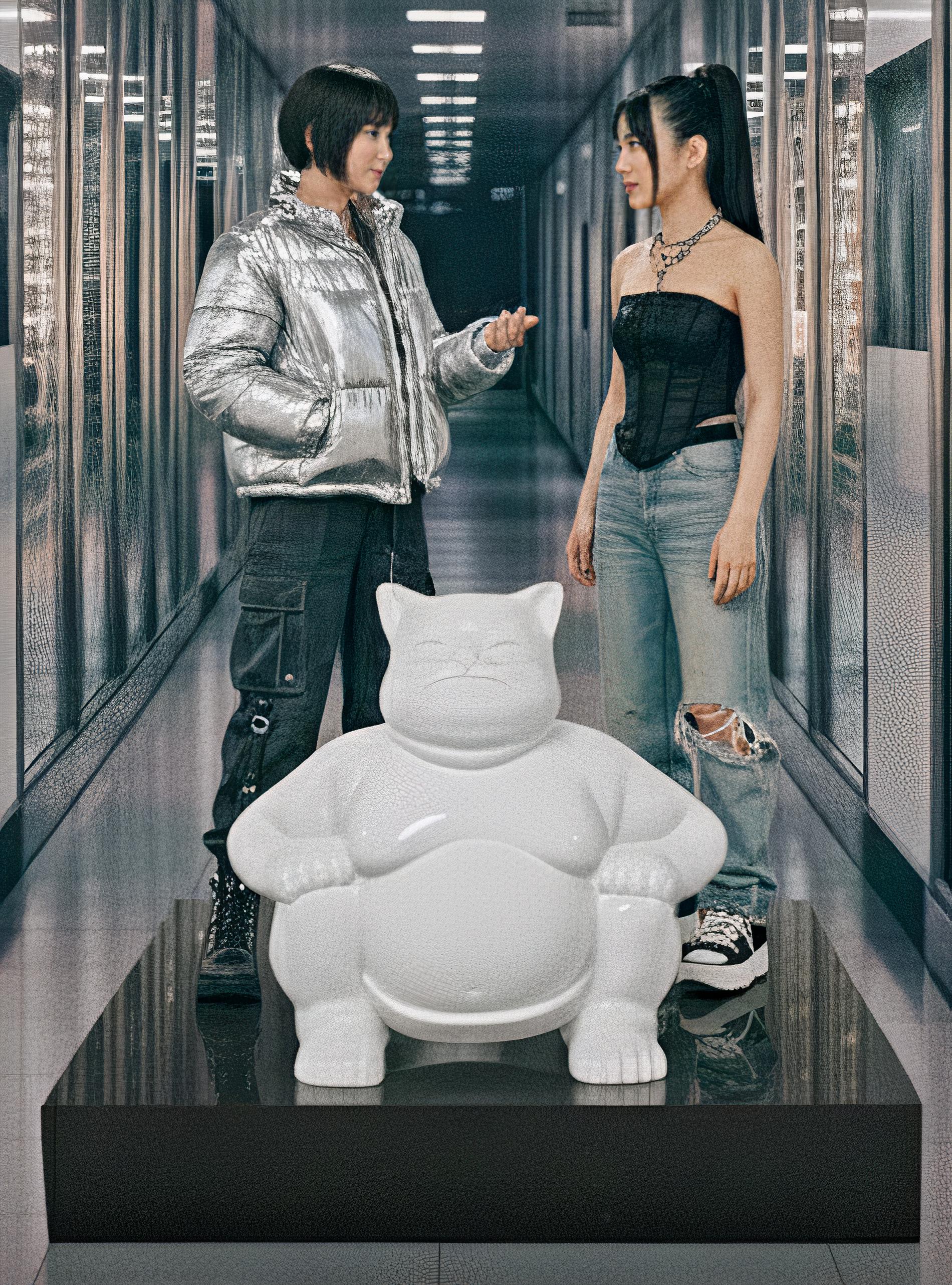 Elegant Sumocat :  White Dance and Battles of Balance