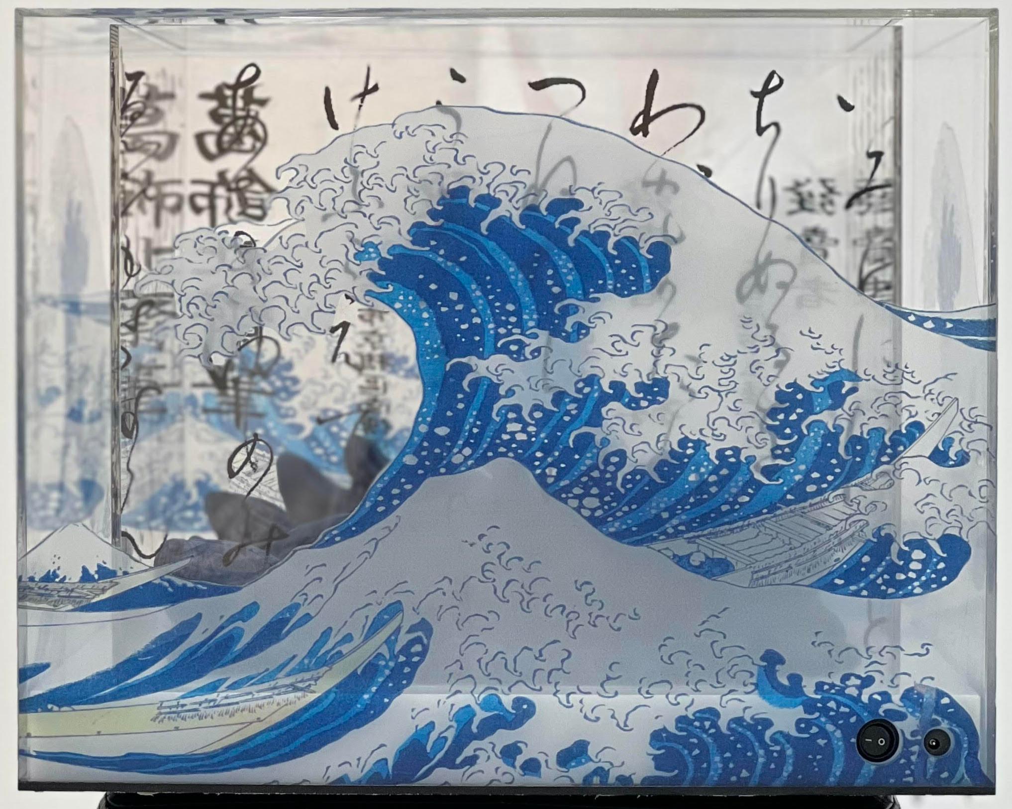 Jan 2021, unique edition
Mix media resin with pigment polychrome under plexygas cap with LED
15 7/10 × 19 7/10 × 19 7/10 in - 40 × 50 × 50 cm
The artwork is signed by the Artist , carved with edition number and date on a plate under the piece
The