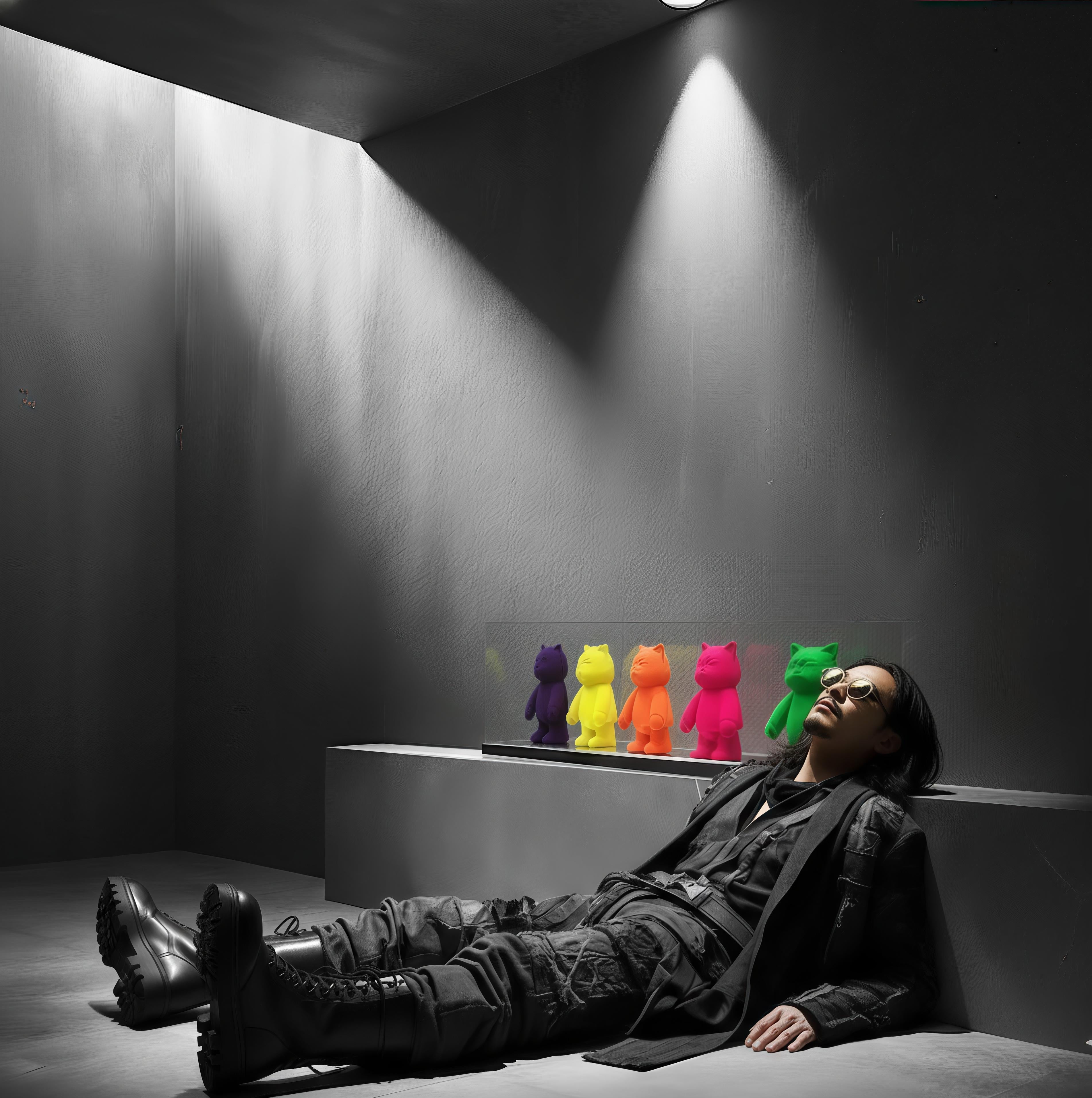 Fivefold Robotcats: Spirits of the Neon Pantheon en vente 2